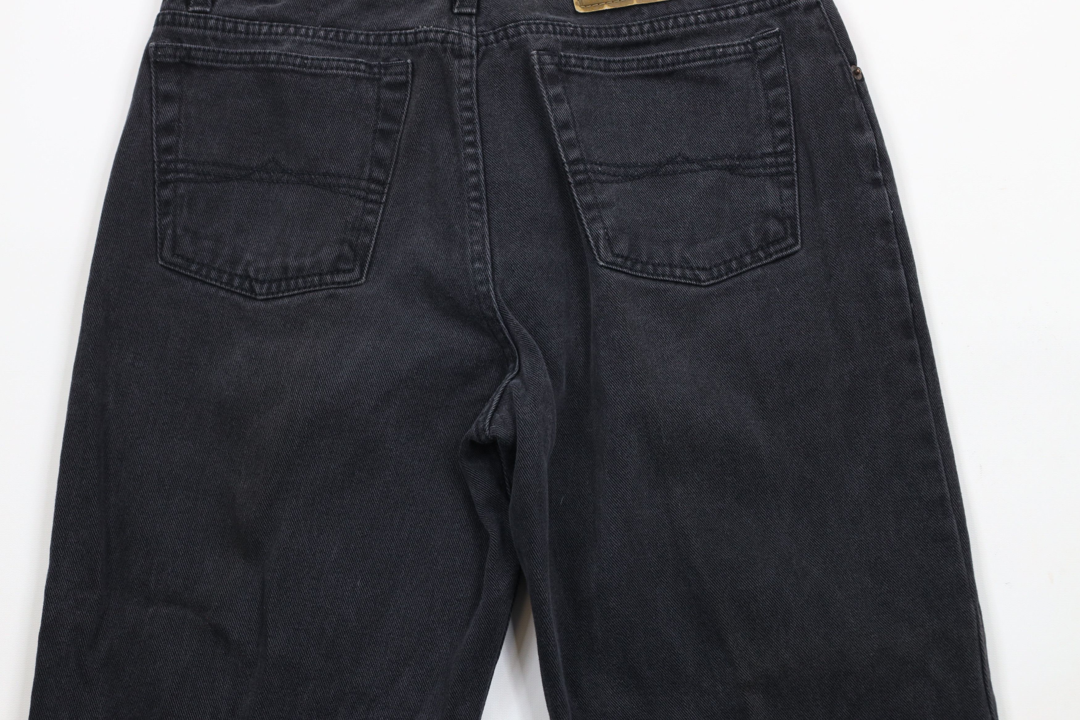 Vintage Vintage 90s Streetwear Straight Leg Denim Jeans Black Size US 30 / EU 46 - 10 Thumbnail