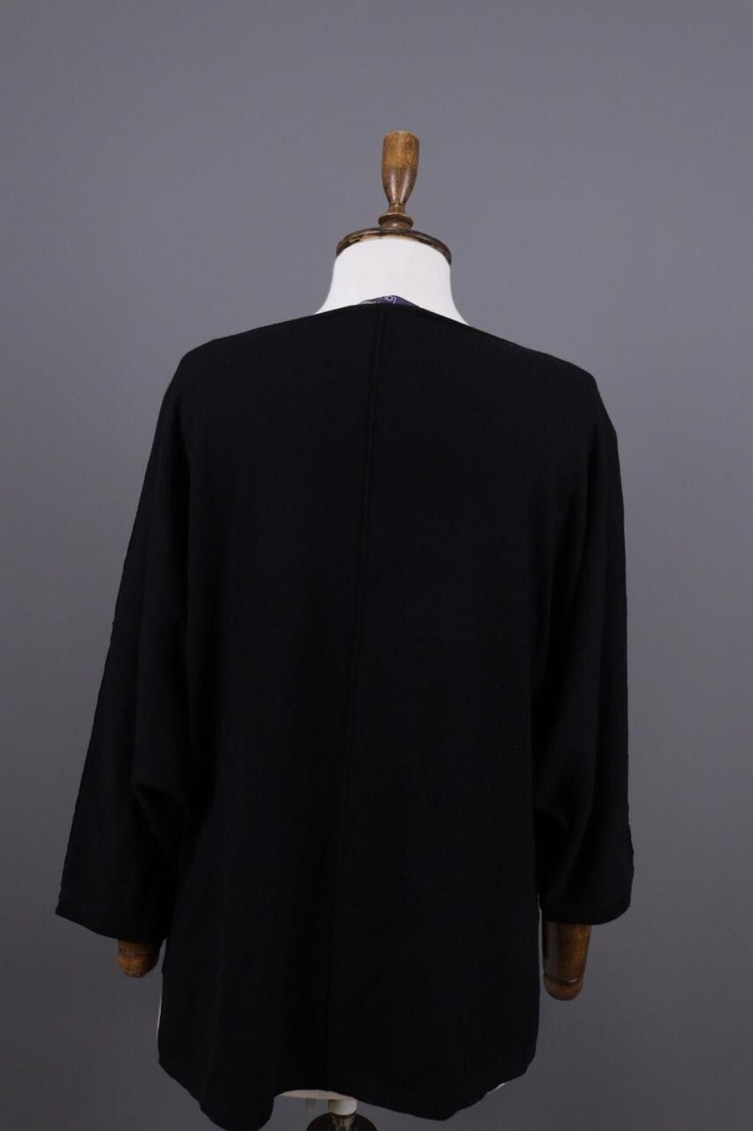Escada LAUREL Black Lagenlook Relaxed Sweater Size I 48 / USA 12 Size XL / US 12-14 / IT 48-50 - 11 Thumbnail