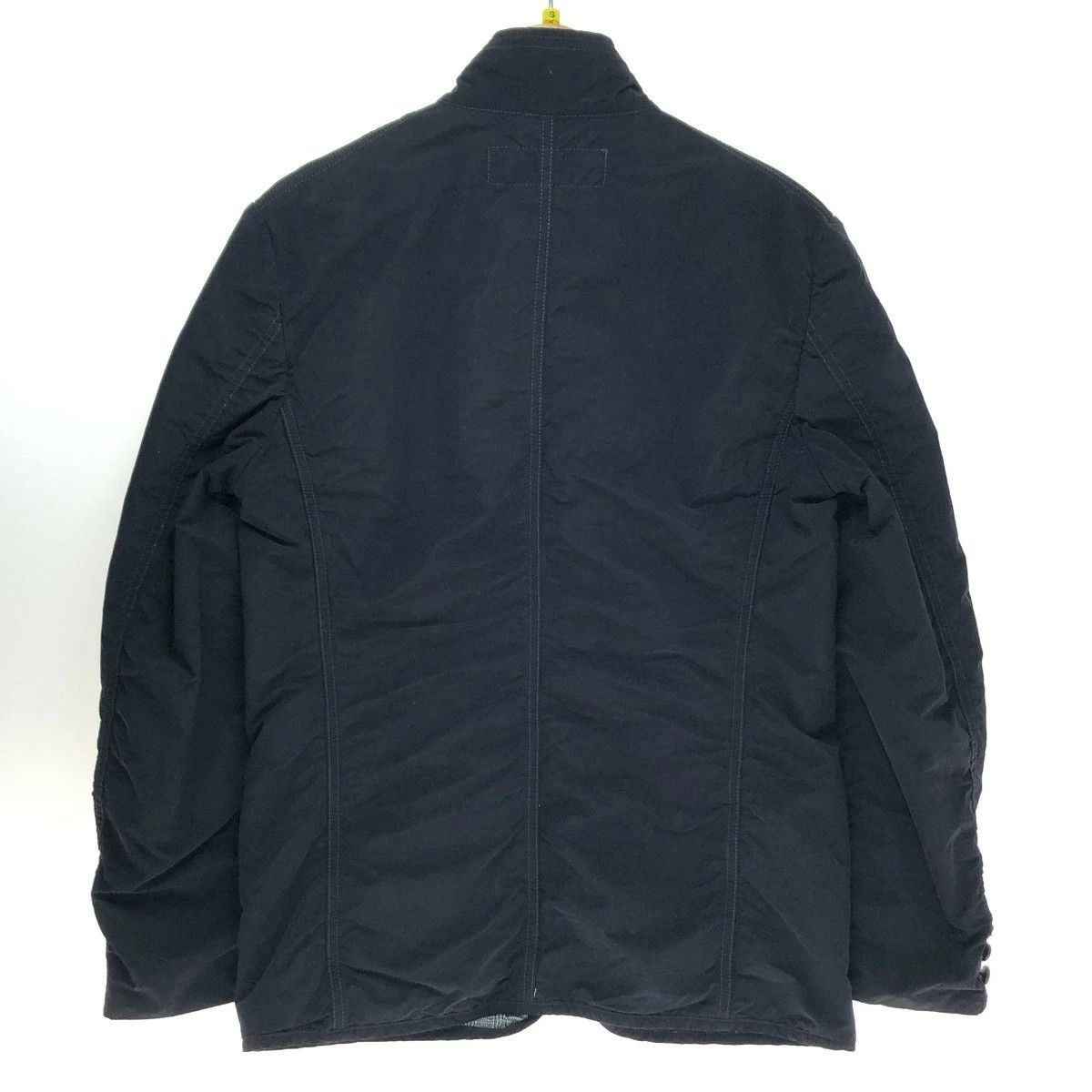 Comme des Garcons Homme Jacket Tailored Button Up Inseam Pocket Plain Black Size US S / EU 44-46 / 1 - 2 Thumbnail