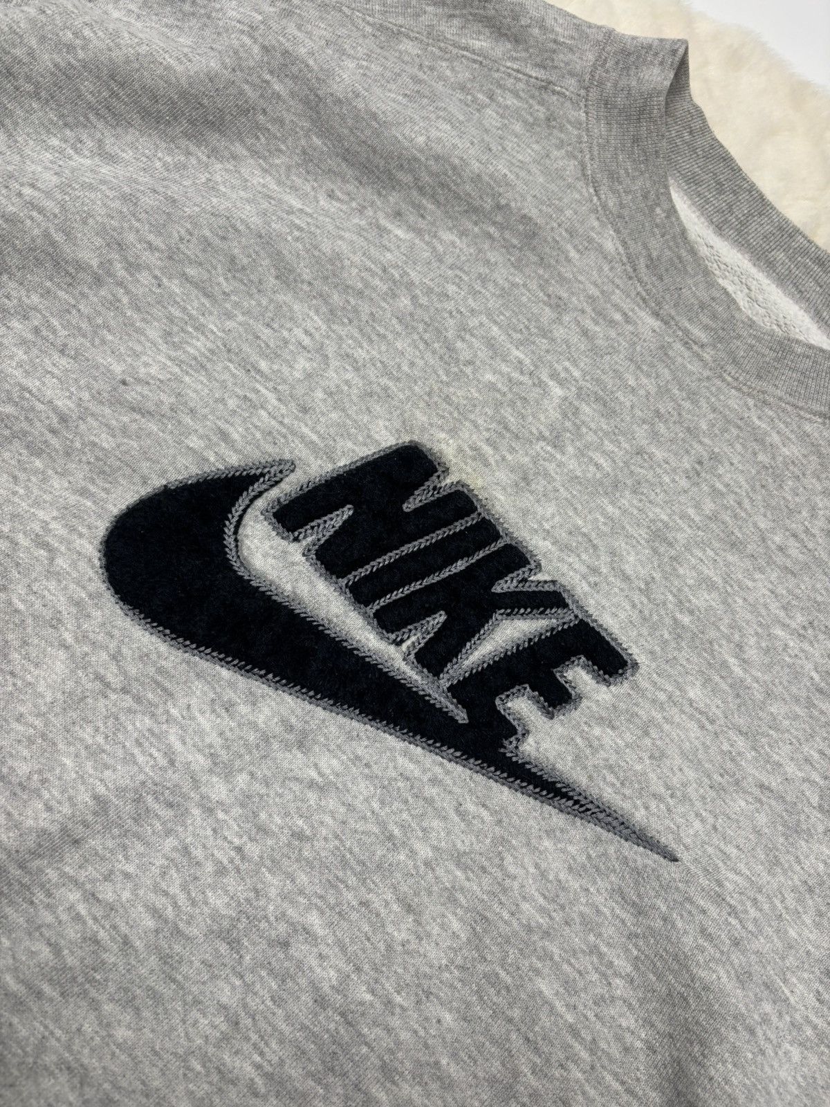Nike × Vintage Nike Vintage 90’s Oversized Big Logo Sweatshirt Y2K Rare Size US L / EU 52-54 / 3 - 4 Thumbnail