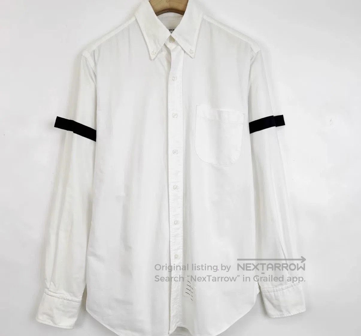 Thom Browne White Long Sleeve Button-Up Shirt. Size US L / EU 52-54 / 3 - 1 Thumbnail