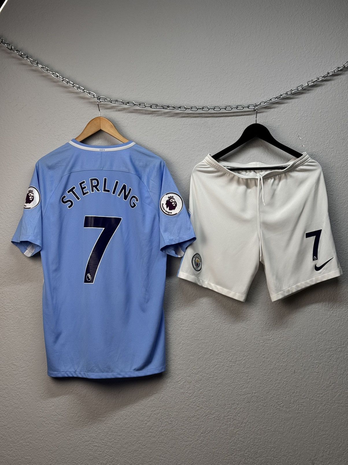 Vintage Vintage Nike Manchester City Sterling 2017 suits blockcore Size US L / EU 52-54 / 3 - 1 Thumbnail