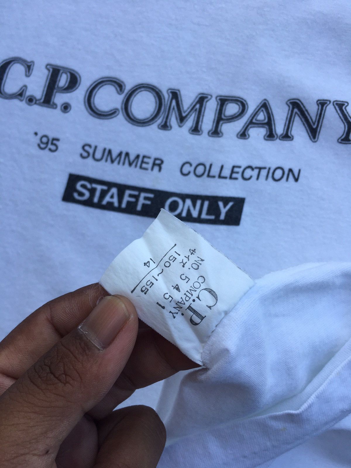 C.P. Company Vintage 90s Summer Collection CP Company Spellout Tshirt Size US S / EU 44-46 / 1 - 12 Thumbnail