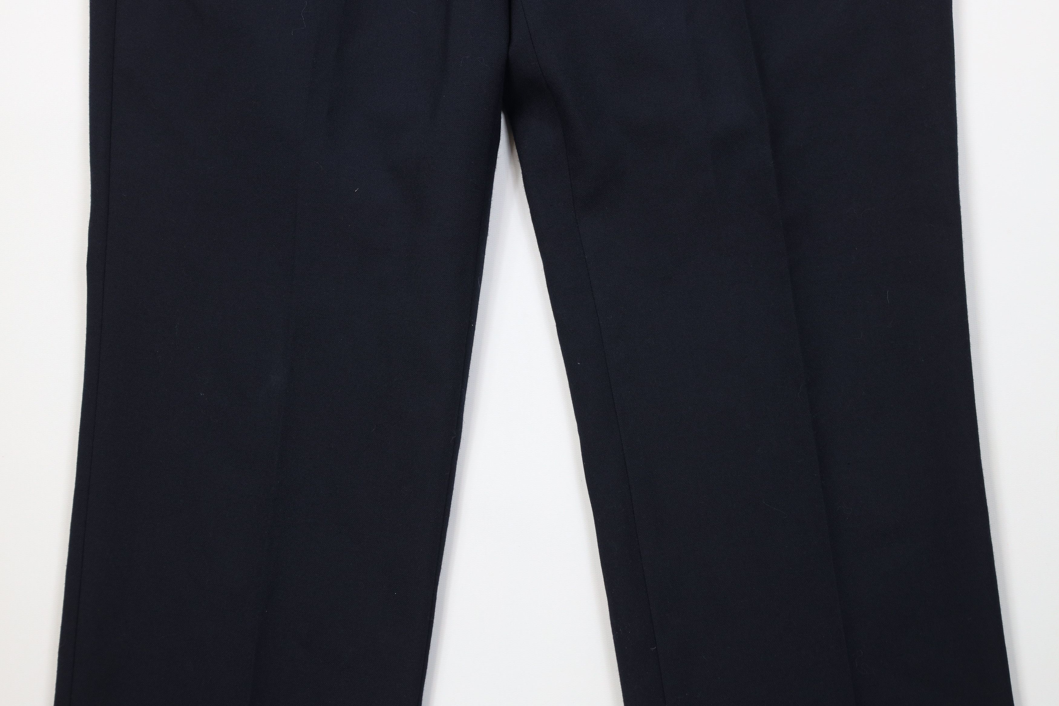 Vintage Vintage 90s Streetwear Knit Wide Leg Chino Pants Navy Blue Size US 36 / EU 52 - 3 Thumbnail