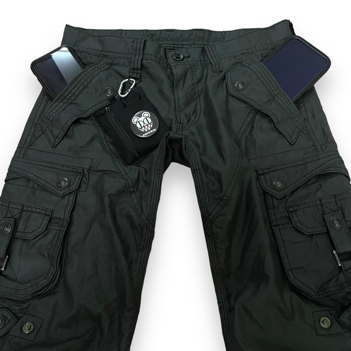 If Six Was Nine 🇯🇵 SUPER FLARE NICOLE CLUB FOR MEN CARGO WAXED PANTS Size US 32 / EU 48 - 8 Thumbnail