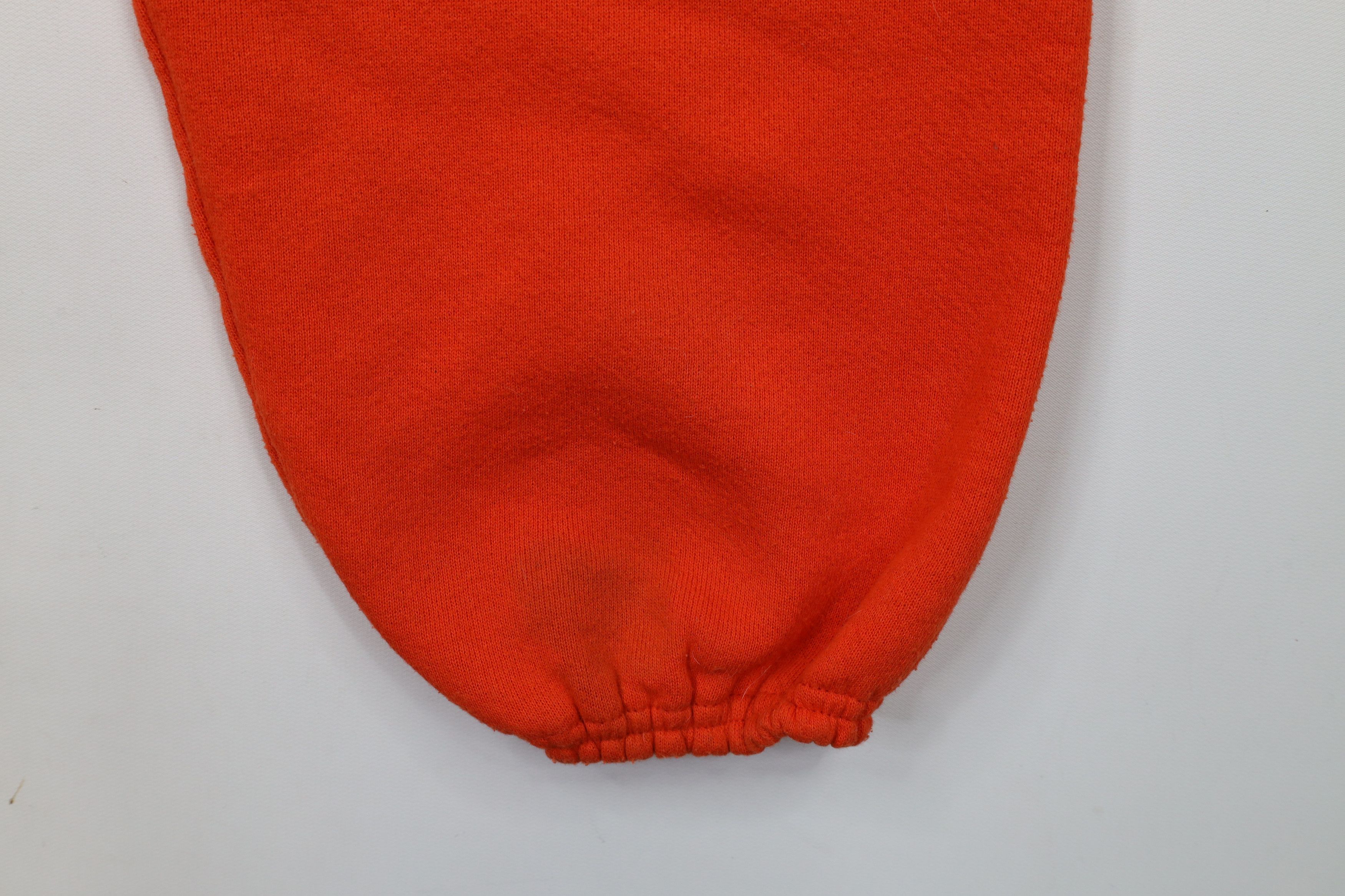 Vintage Vintage 90s Streetwear Heavy Sweatpants Joggers Orange USA Size US 38 / EU 54 - 13 Thumbnail