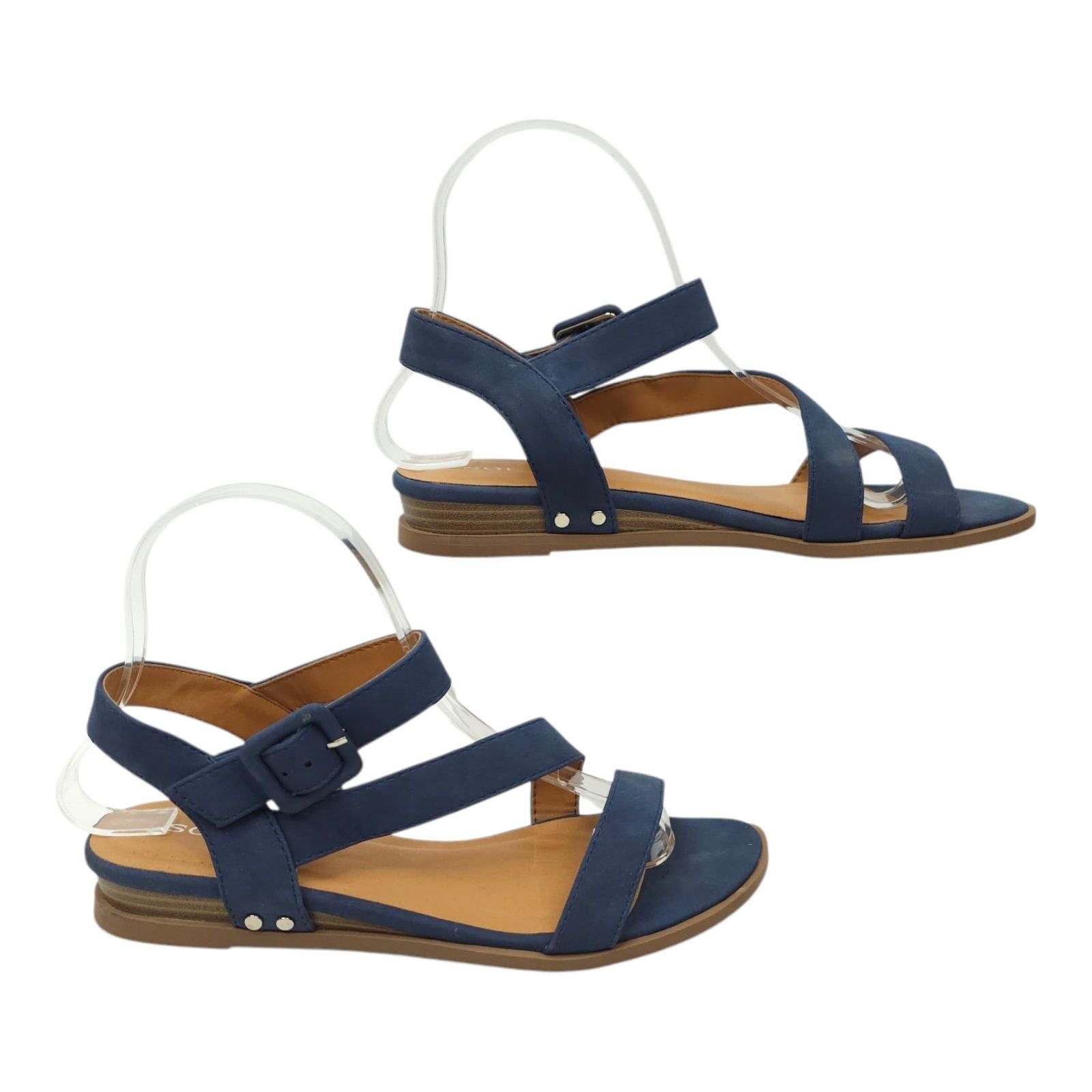Other Solanz Sydney Strappy Sandals Womens 7 M Buckle Faux Leather Size US 7 / IT 37 - 2 Thumbnail