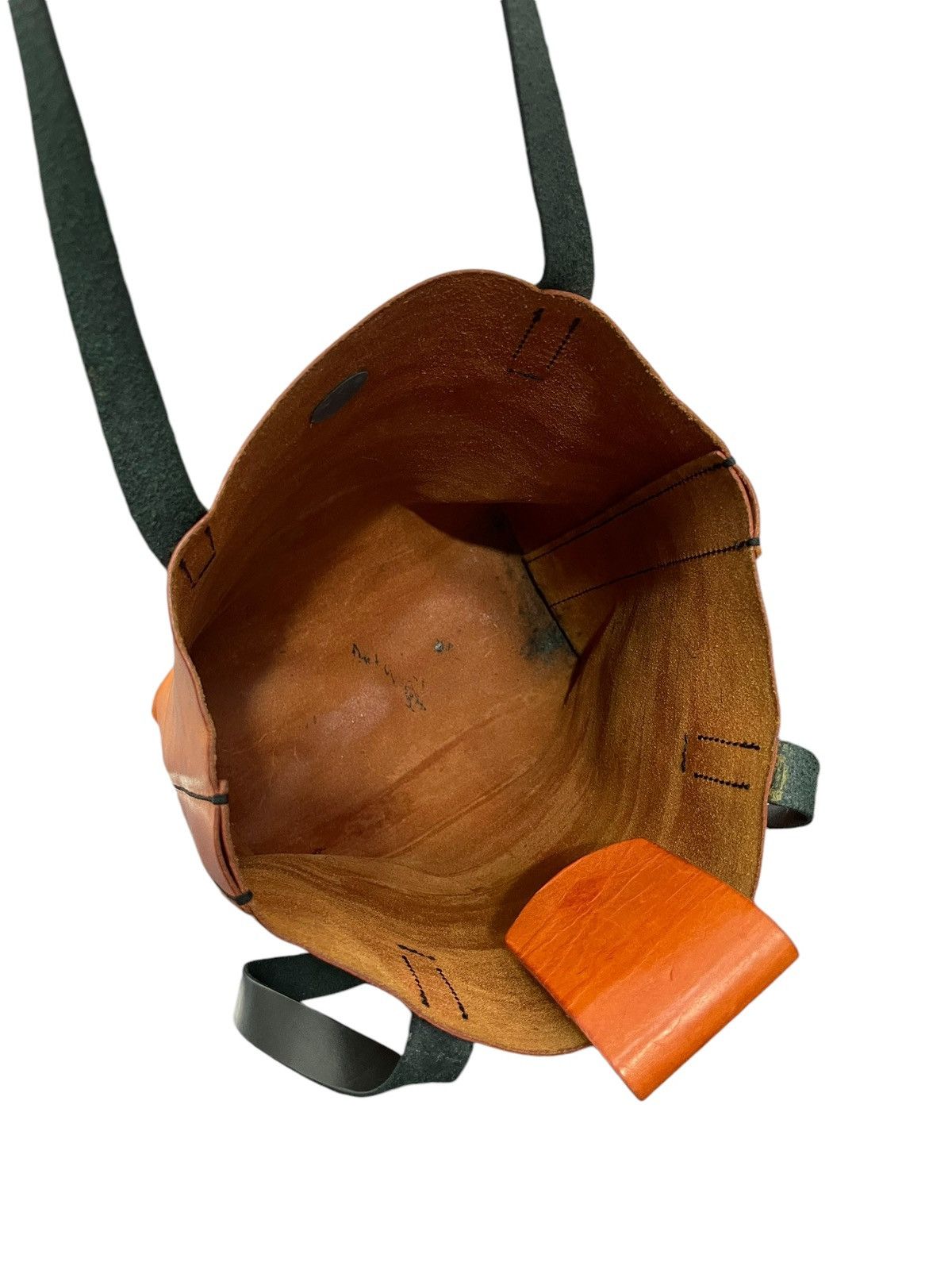 Leather Full Leather Unknown Handmade Japan Tote Shoulder Bag 4🟩 Size ONE SIZE - 21 Thumbnail