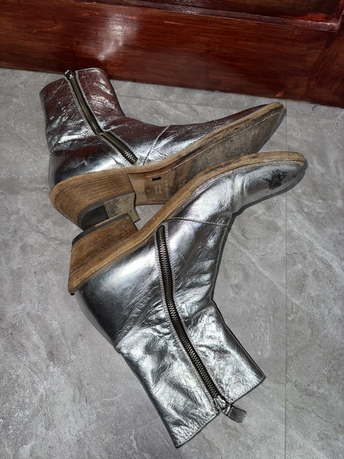 Haider Ackermann Haider Ackermann F/W 20 Garth Silver Boots Size US 8 / EU 41 - 6 Thumbnail