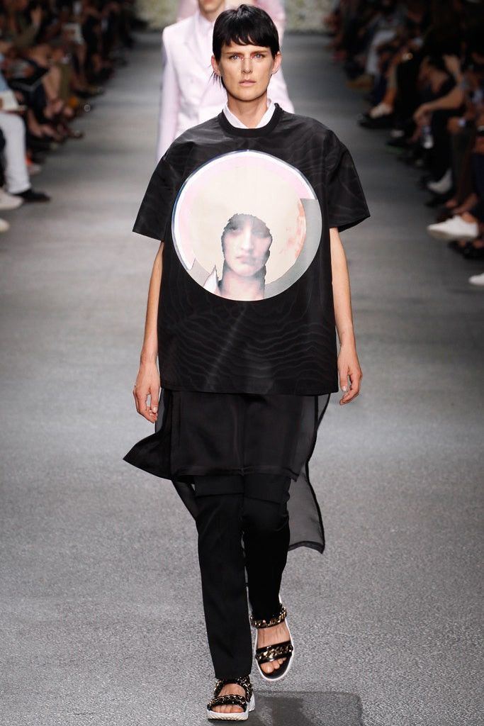 image of Givenchy Ss13 Sample Madonna Satin Shirt in Black, Men's (Size XL)