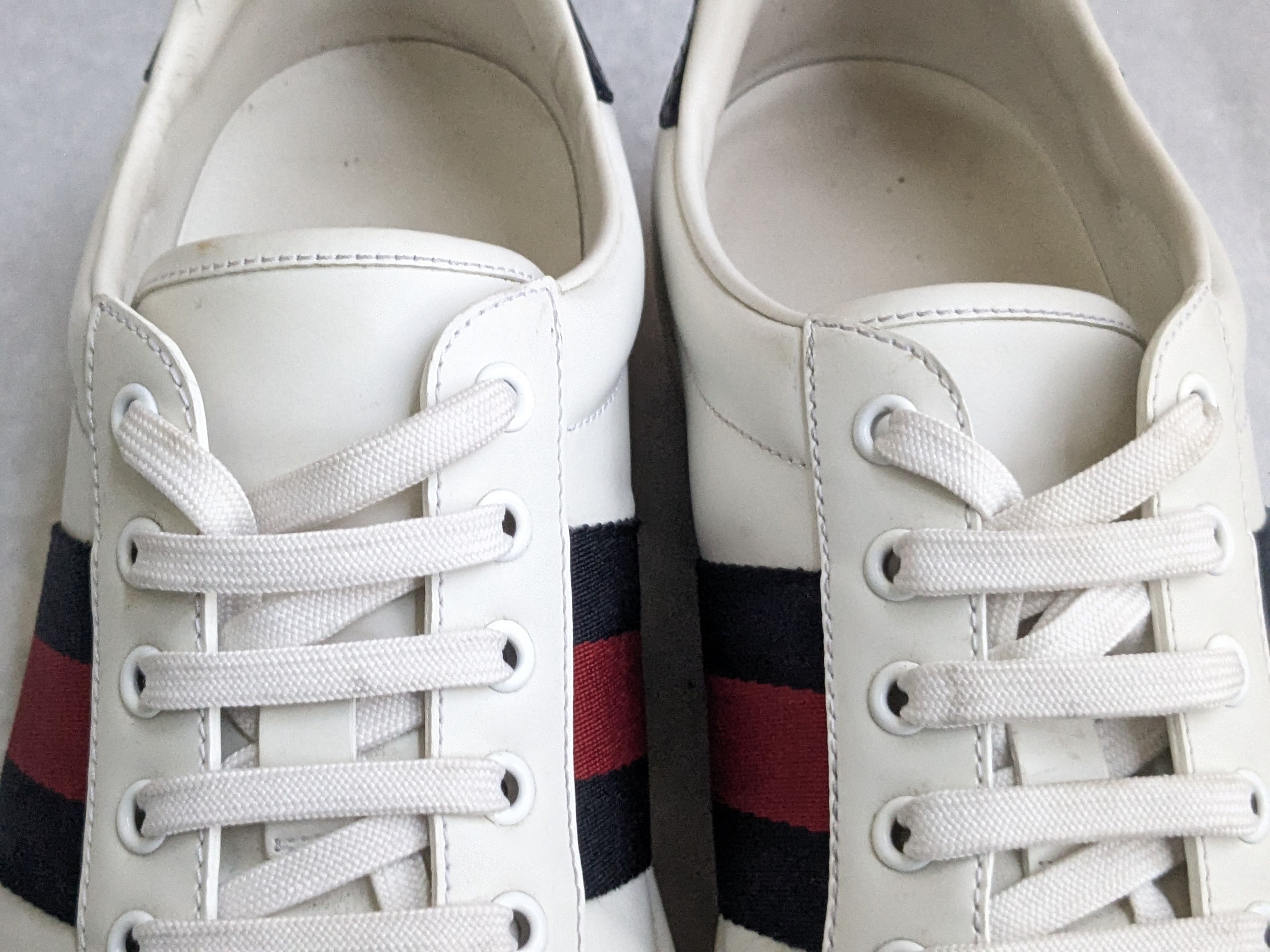 Gucci Gucci Ace Sneakers White 9.5 Low Tops Leather Size US 9.5 / EU 42-43 - 5 Thumbnail