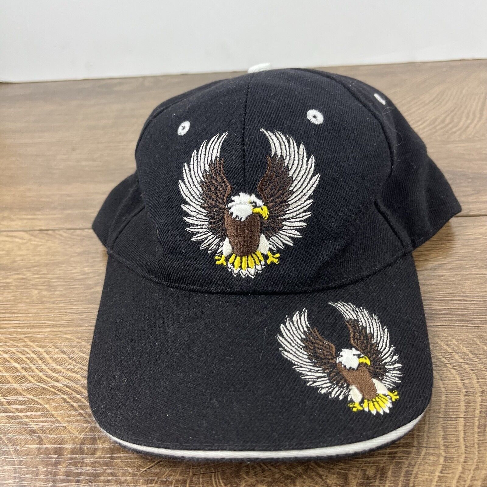 Other Bald Eagle Hat America Bald Eagle Black Hat Adjustable Adult Size ONE SIZE - 6 Thumbnail