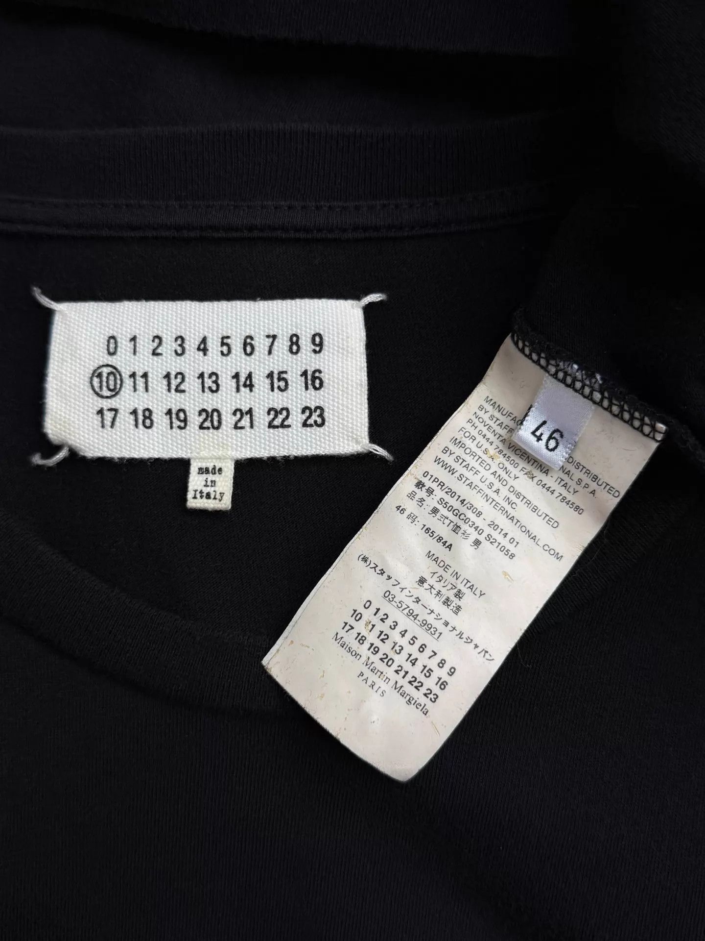 Other Maison Martin Margiela S/S14 Heavyweight Basic Tee Black 46 Size US S / EU 44-46 / 1 - 7 Thumbnail