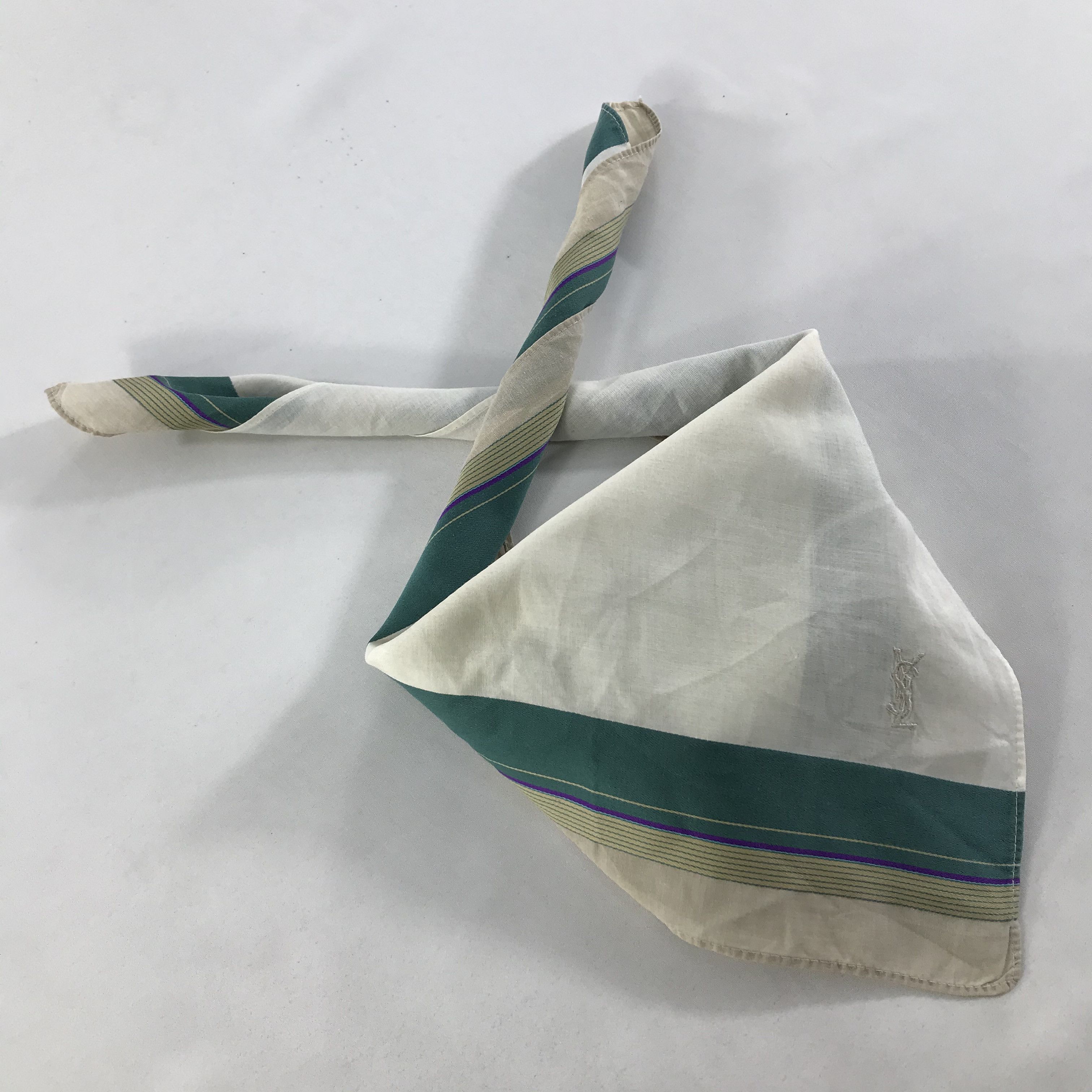 Vintage × Yves Saint Laurent Yves Saint Laurent Bandana /Handkerchief/Neckerchief -S1707 Size ONE SIZE - 4 Thumbnail