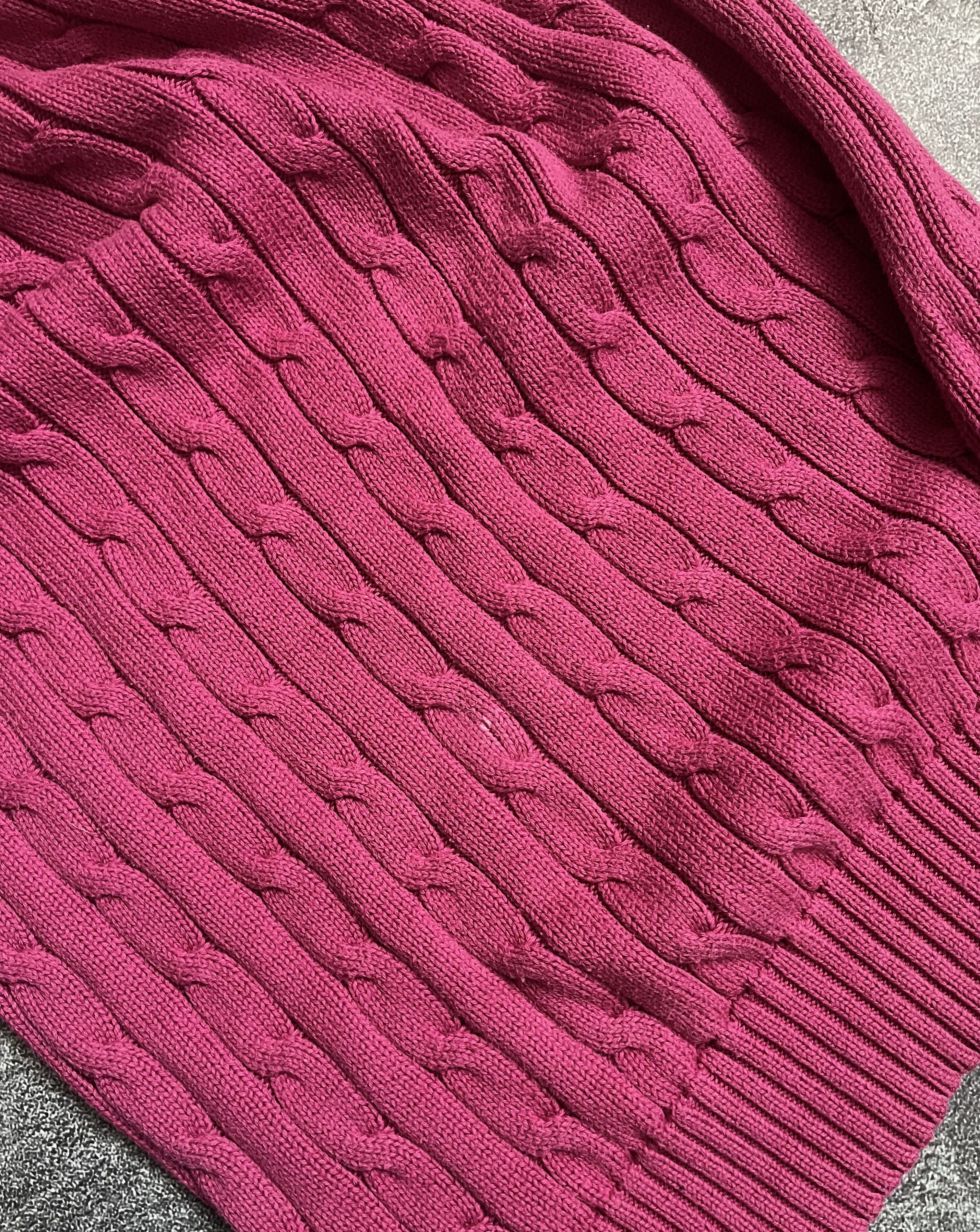 Polo Ralph Lauren Vintage Sweaters Ralph Lauren Cable Knitt Big Pony M Size M / US 6-8 / IT 42-44 - 5 Thumbnail