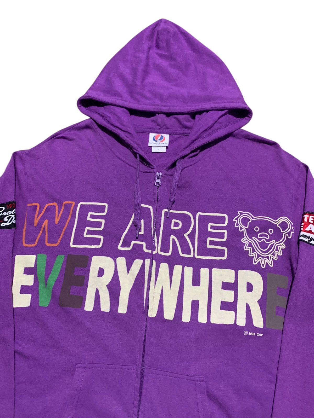 Grateful Dead 2008 Grateful Dead WE ARE EVERYWHERE clasic rock band hoodie Size US L / EU 52-54 / 3 - 4 Thumbnail