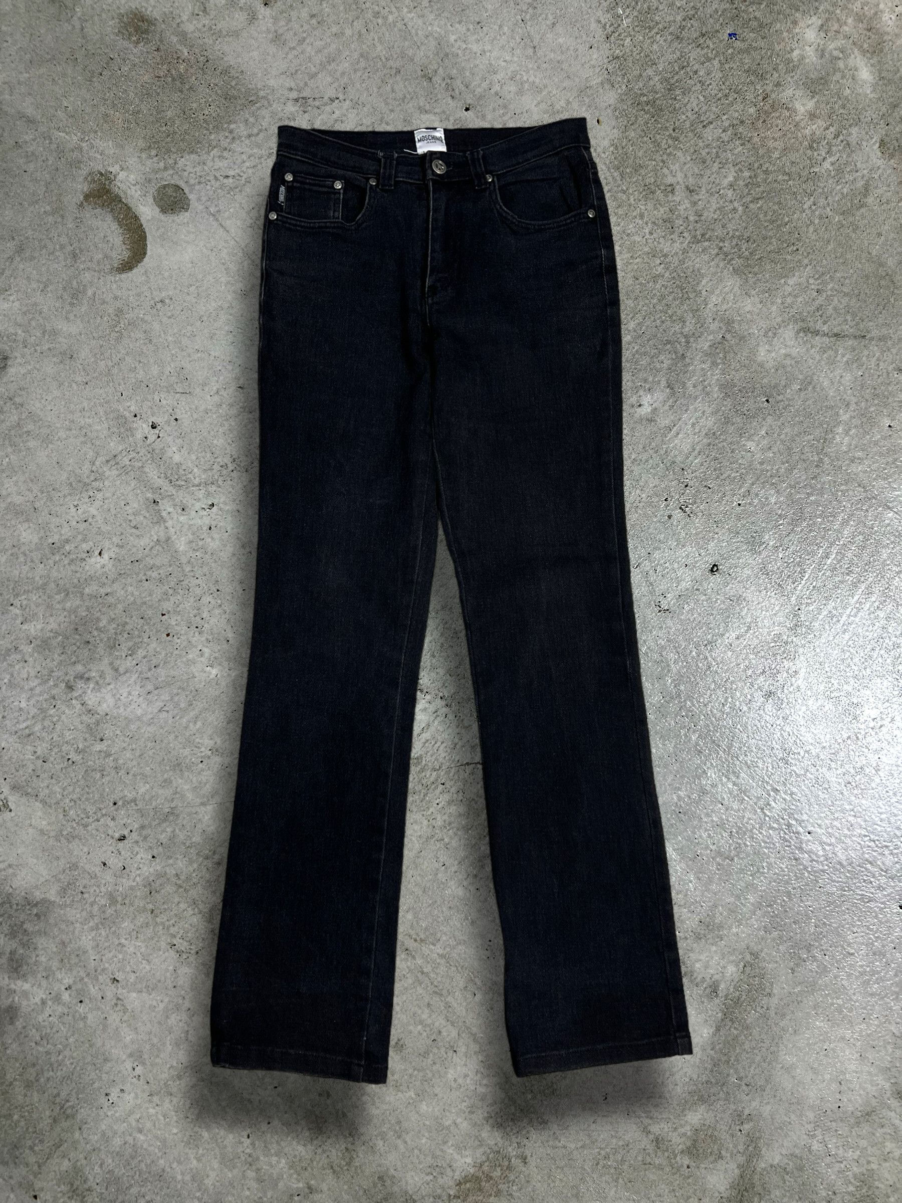 Moschino MOSCHINO Jeans Peace Black Denim GTMPT376 Size 27" / US 4 / IT 40 - 4 Thumbnail