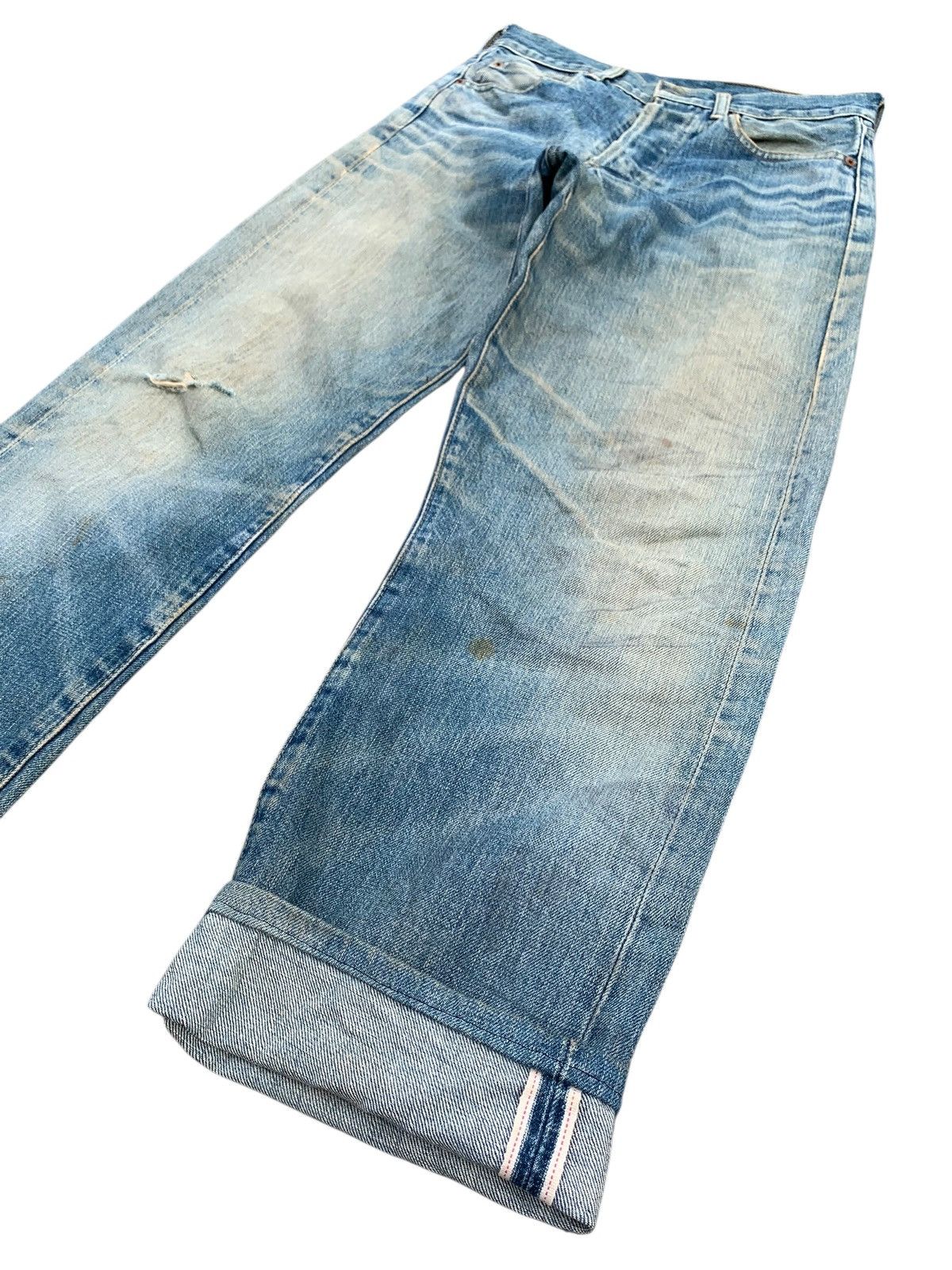 Levi's Vintage Clothing VINTAGE LEVIS 503BXX BIG E SELVEDGE FADED DISTESSED DENIM Size US 28 / EU 44 - 3 Thumbnail
