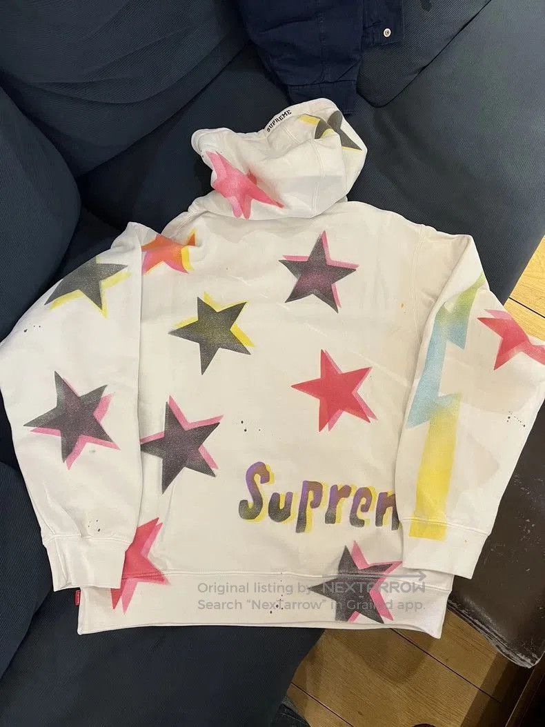 Supreme supreme gonz stars hooded sweatshirt white. Size US M / EU 48-50 / 2 - 3 Thumbnail