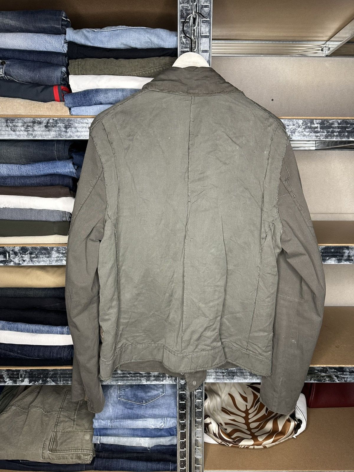 Allsaints AllSaints Hakusan Women Biker Jacket Linen Cotton Size L Size L / US 10 / IT 46 - 2 Thumbnail