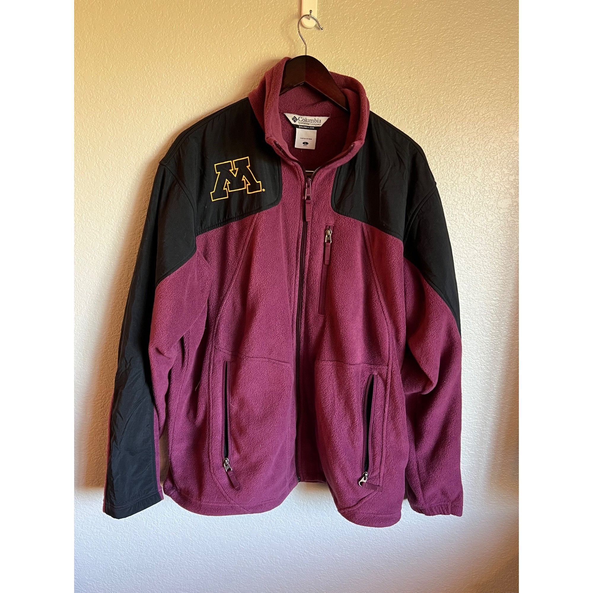 Columbia Columbia Minnesota Golden Gopher so Fleece Jacket - Size L Size US L / EU 52-54 / 3 - 1 Thumbnail