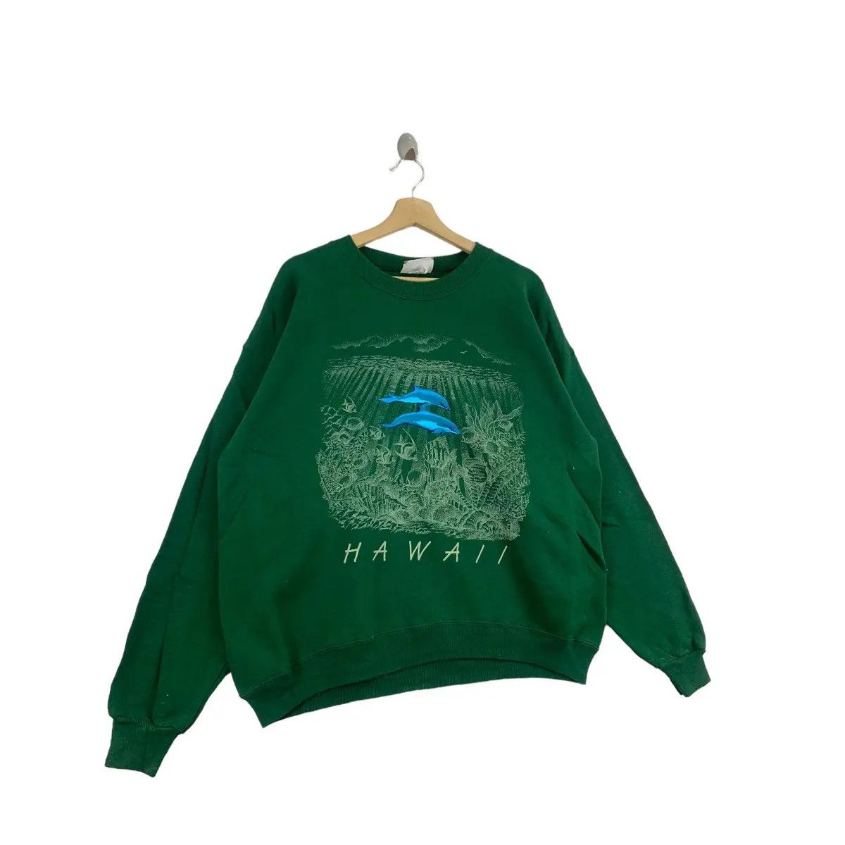 Vintage Vintage 80’ HAWAII BLUE DOLPHIN Love Nature Preserve Size L / US 10 / IT 46 - 4 Thumbnail
