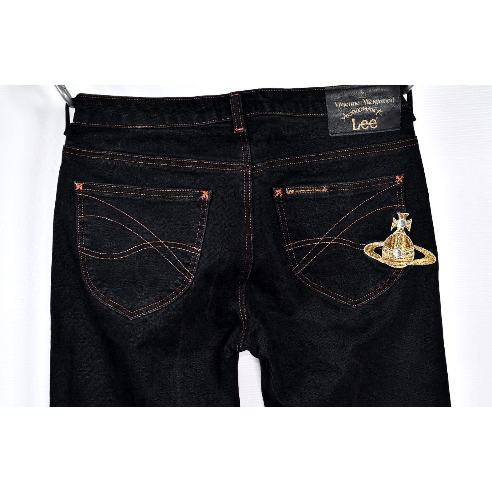 Vivienne Westwood VIVIENNE WESTWOOD x LEE Embroidered Logo Black Skinny Jeans W32 L33 Womens Womens Size 24" / US 00 / IT 34 - 7 Thumbnail