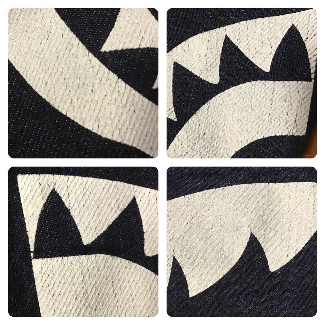 Bape BAPE Shark Denim Pants indigo a bathing ape ★size L Size US 34 / EU 50 - 3 Thumbnail