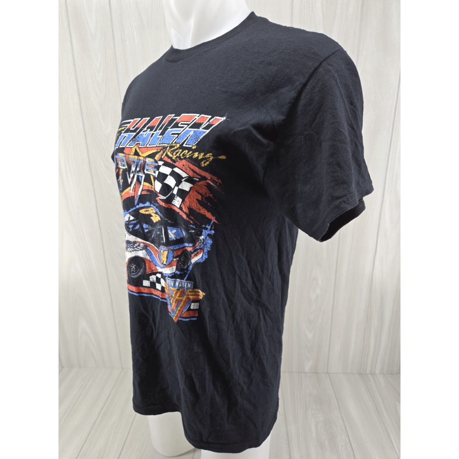 Etro VINTAGE Van Halen Racing 84 T-Shirt Black Retro Size Medium Men Short Sleeve Cotton Graphic Print 90s Band Music Retro Size US M / EU 48-50 / 2 - 5 Thumbnail