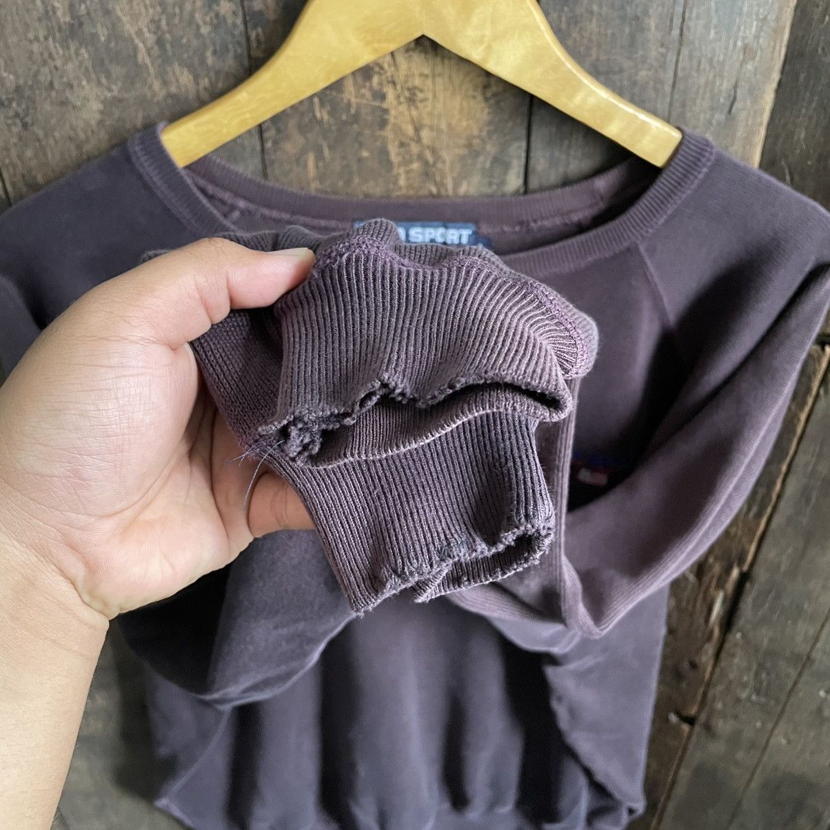 Ralph Lauren × Vintage Vintage Polo Sport Sunfaded Sweatshirt Size US L / EU 52-54 / 3 - 5 Thumbnail