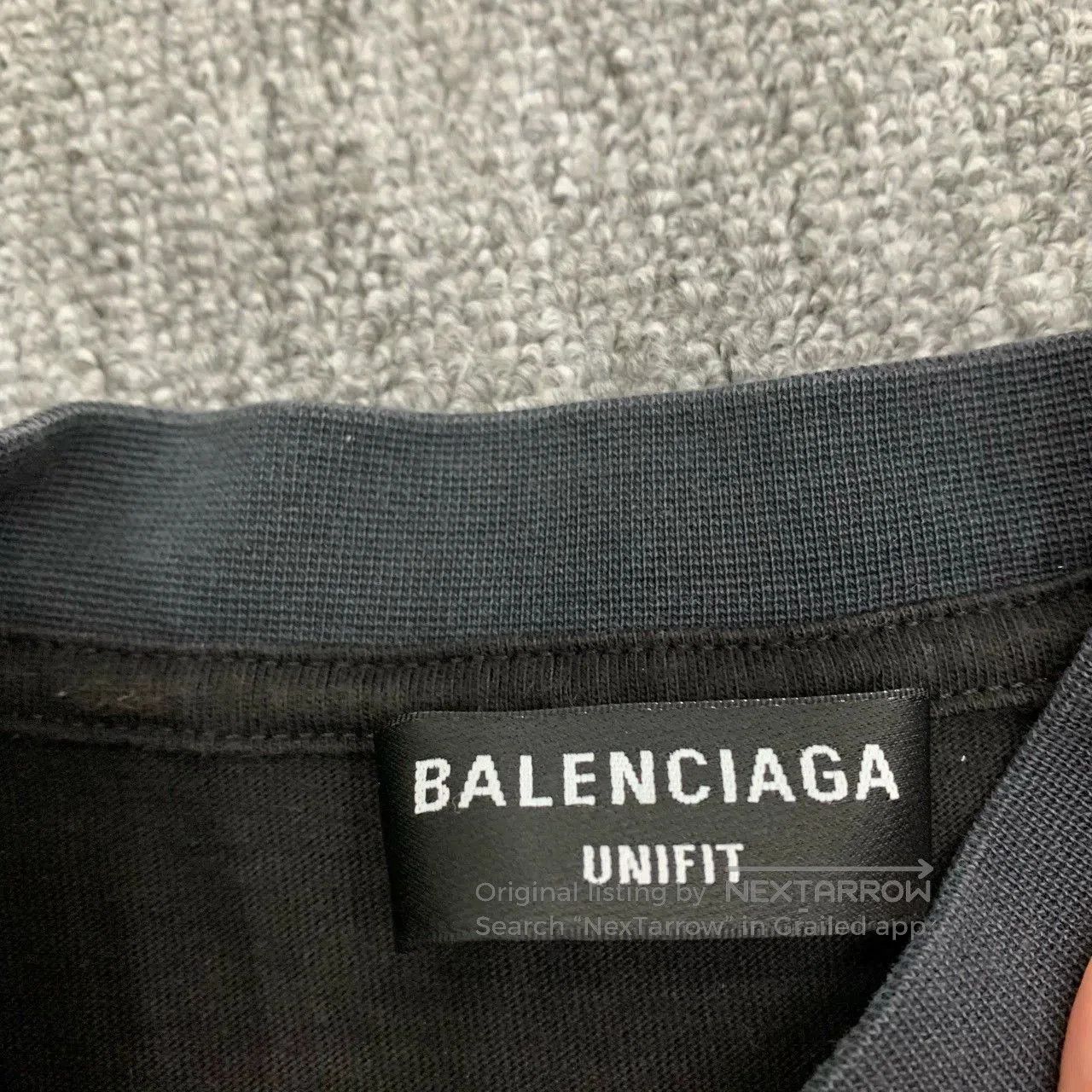 Balenciaga Balenciaga Black Inverted Logo Longsleeve. Size US XS / EU 42 / 0 - 6 Thumbnail