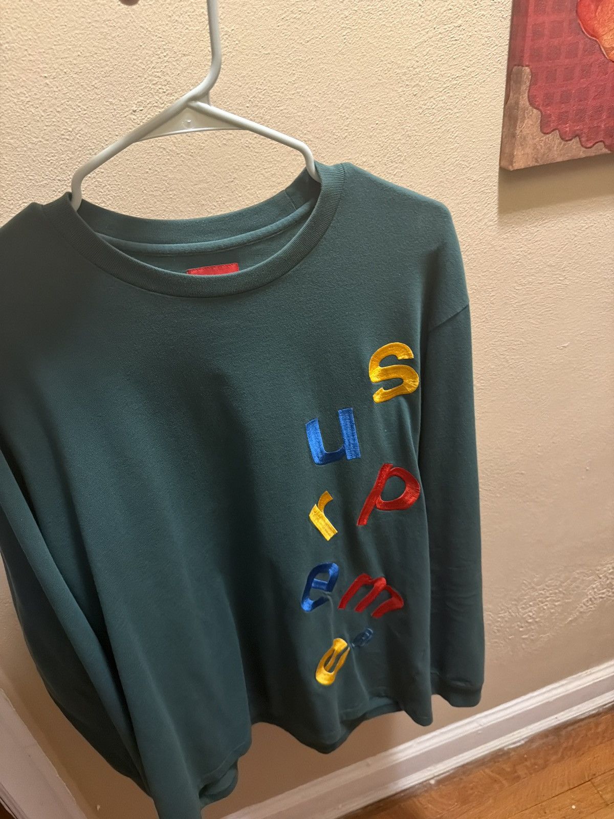 Supreme Supreme Scatter Logo L/S Top Dark Green Size US L / EU 52-54 / 3 - 1 Thumbnail