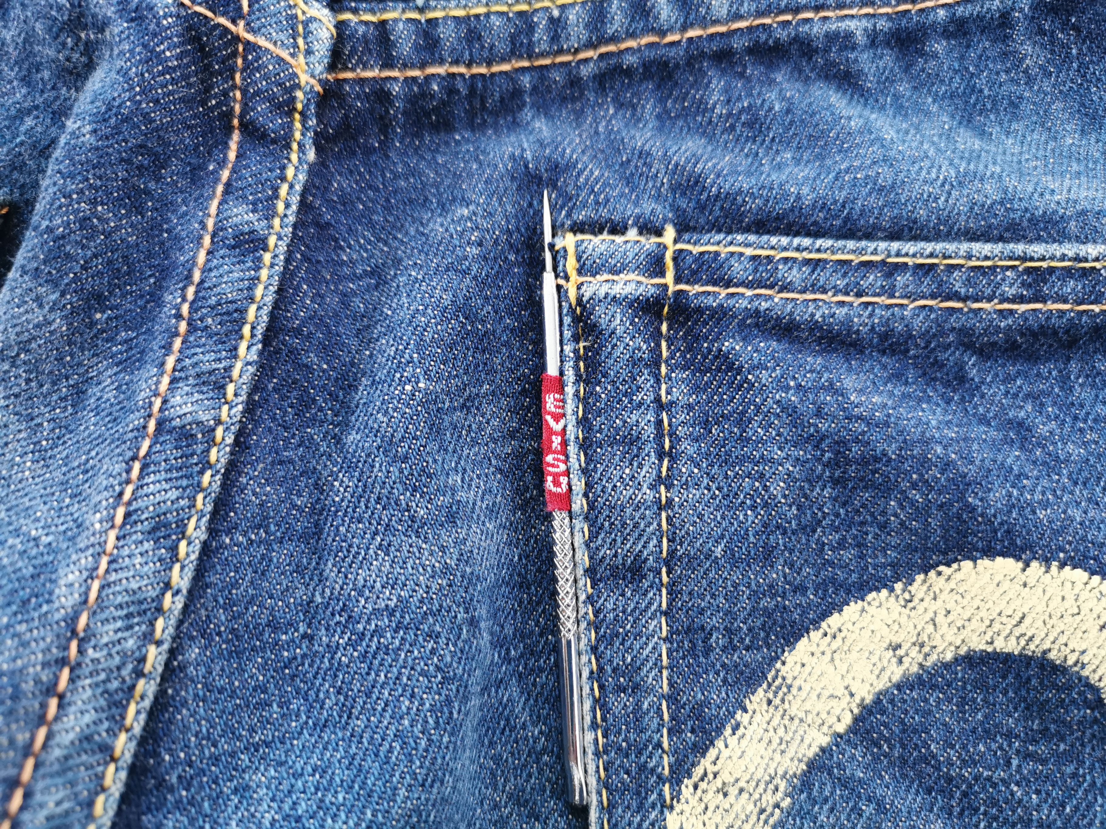 Evisu Vintage 90's Evisu Selvedge Denim Pocket Logo Made In Japan Size US 30 / EU 46 - 7 Thumbnail