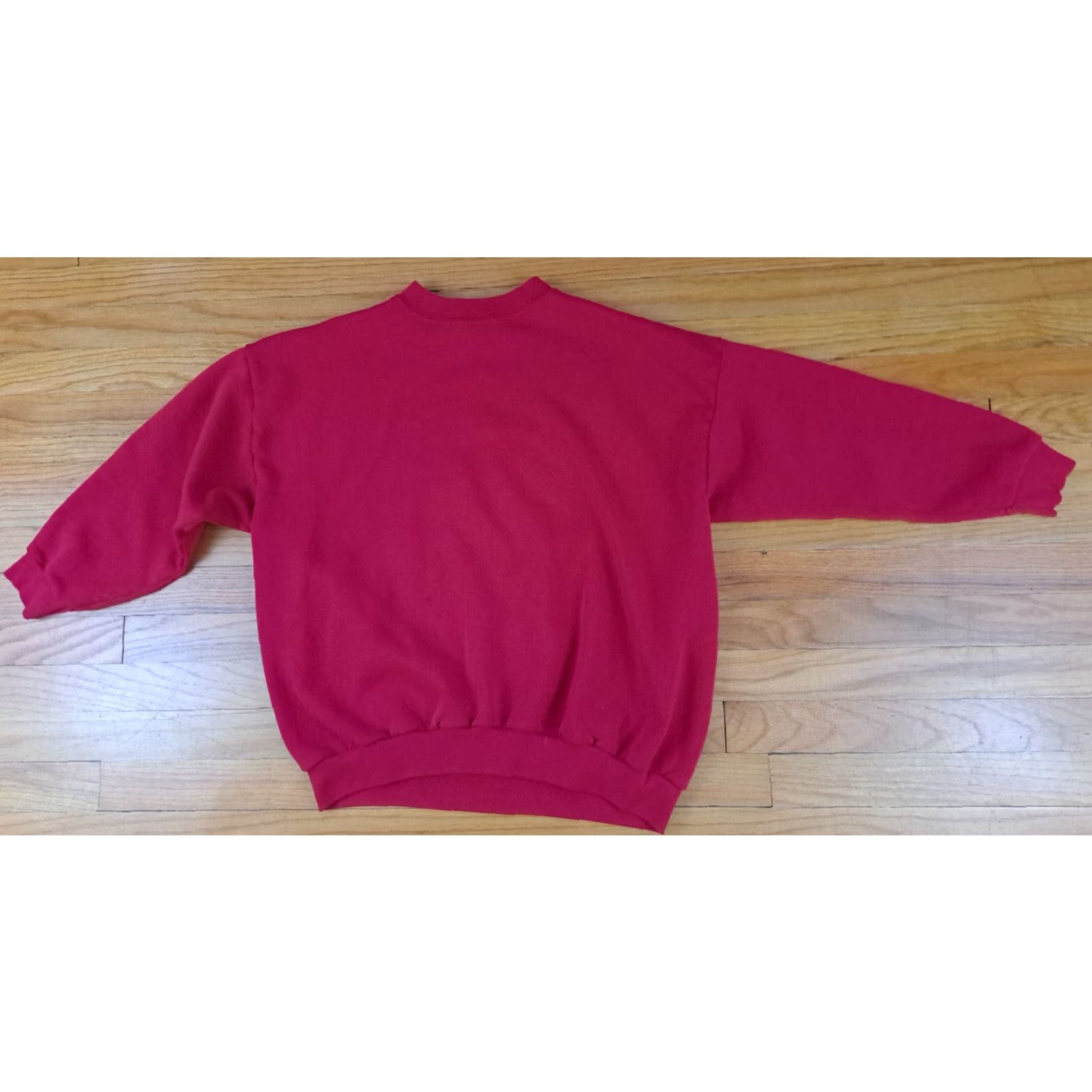 Tultex Tultex Sweatshirt Pullover 1X Unisex Adults Red USA Made Canvas Sweatshirt Activewear Crew Neck Long Sleeve Regular Size XL / US 12-14 / IT 48-50 - 5 Thumbnail