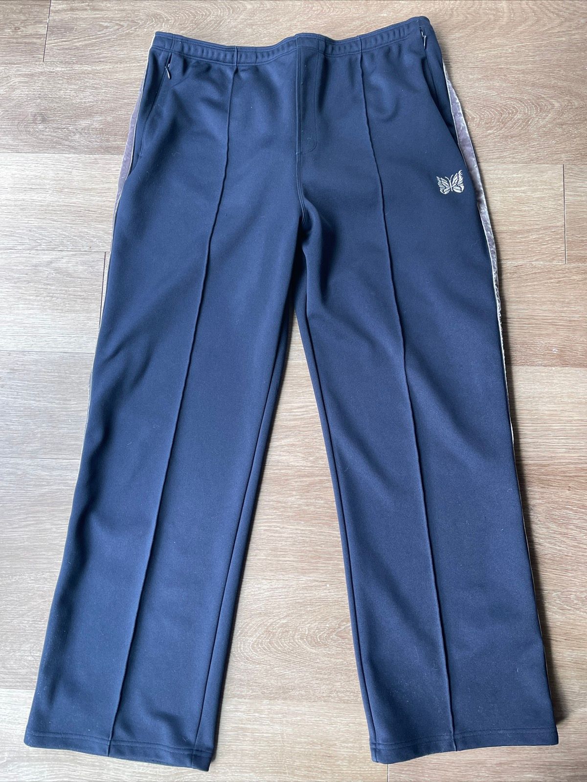 Pre-owned Needles Side Line Track Pants Size L In Navy