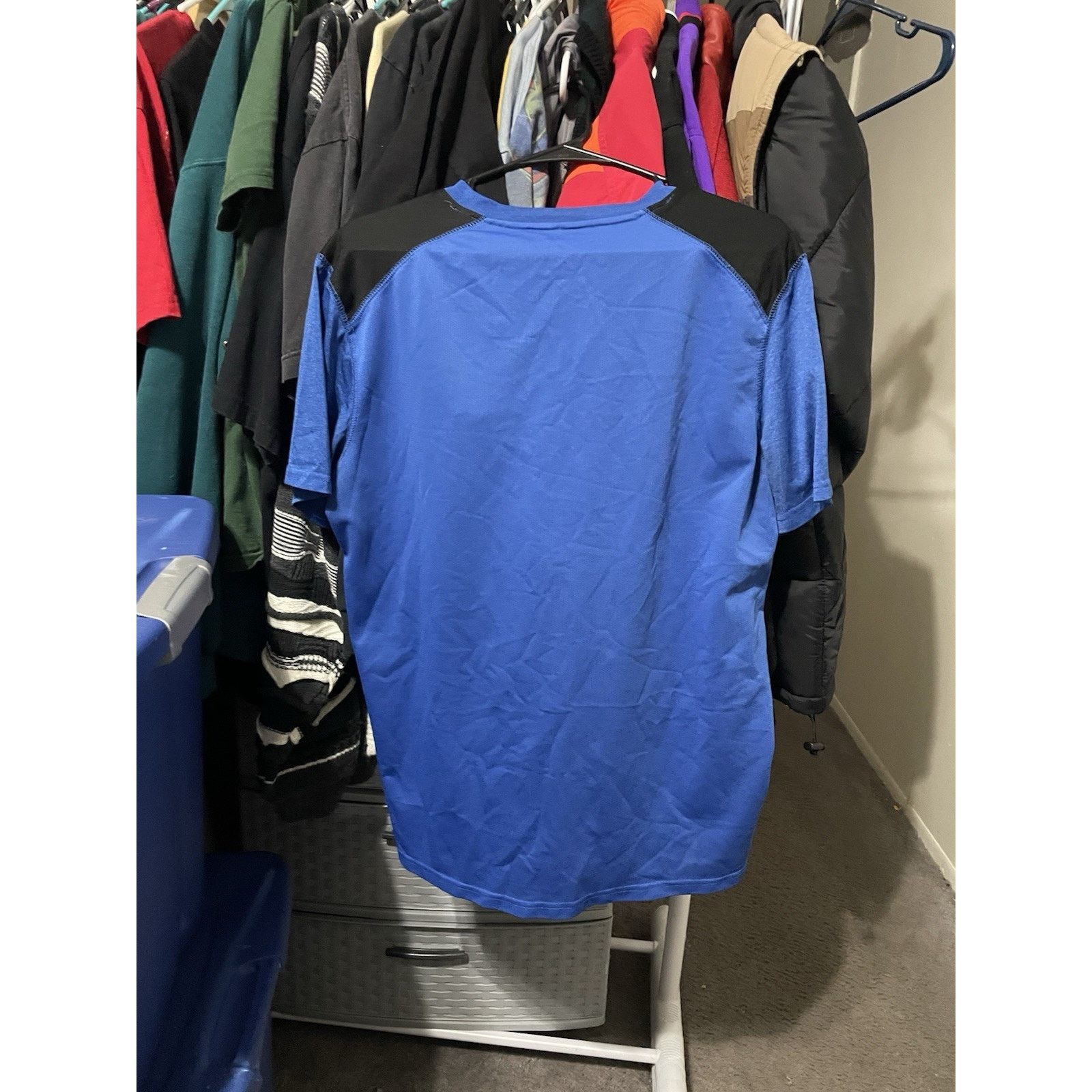 Adidas Size L- Manchester United Soccer Blue Jersey Shirt Men's Size US L / EU 52-54 / 3 - 2 Thumbnail