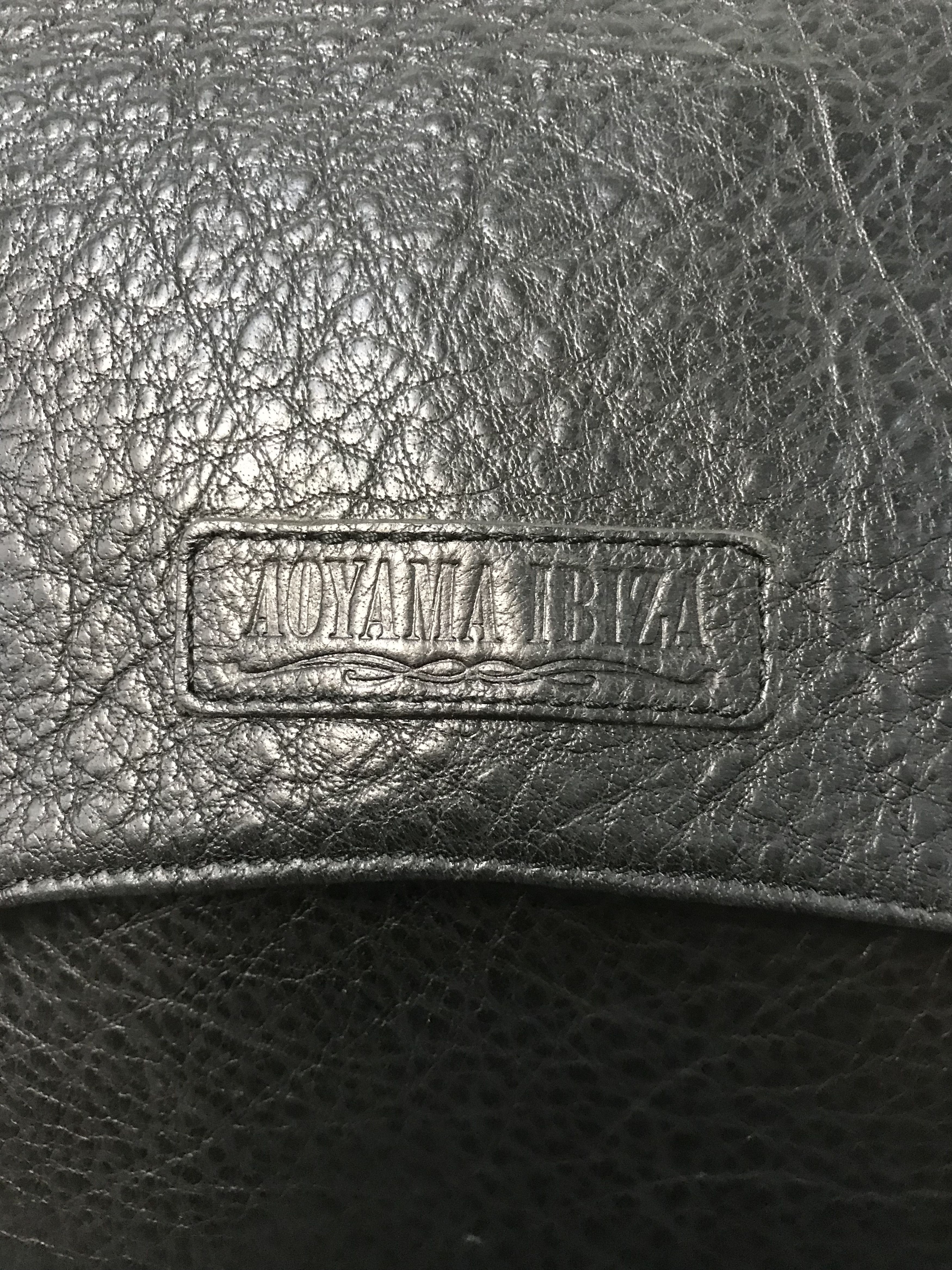Ibiza Leather Black bagpack
