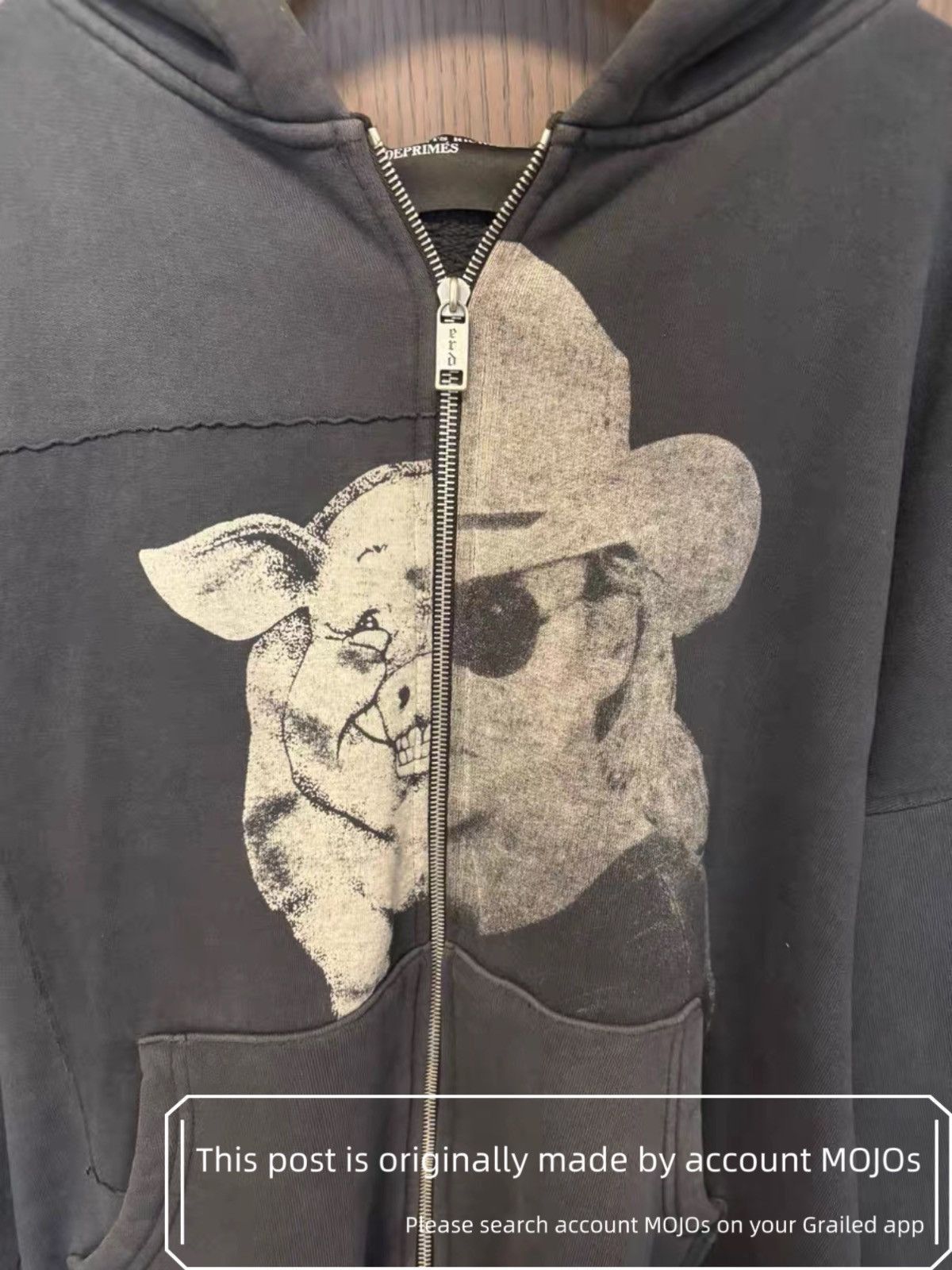 Enfants Riches Deprimes Sz M Enfants Riches Deprimes Pig Man Zip-up Hoodie mojos1036 Size US M / EU 48-50 / 2 - 3 Thumbnail