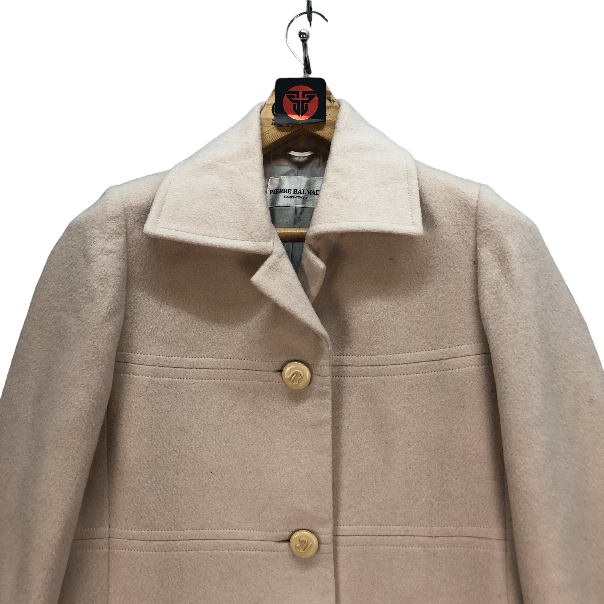 Pierre Balmain PIERRE BALMAIN PARIS-TOKYO WOOL LONG COAT #6843-87 Size S / US 4 / IT 40 - 2 Thumbnail