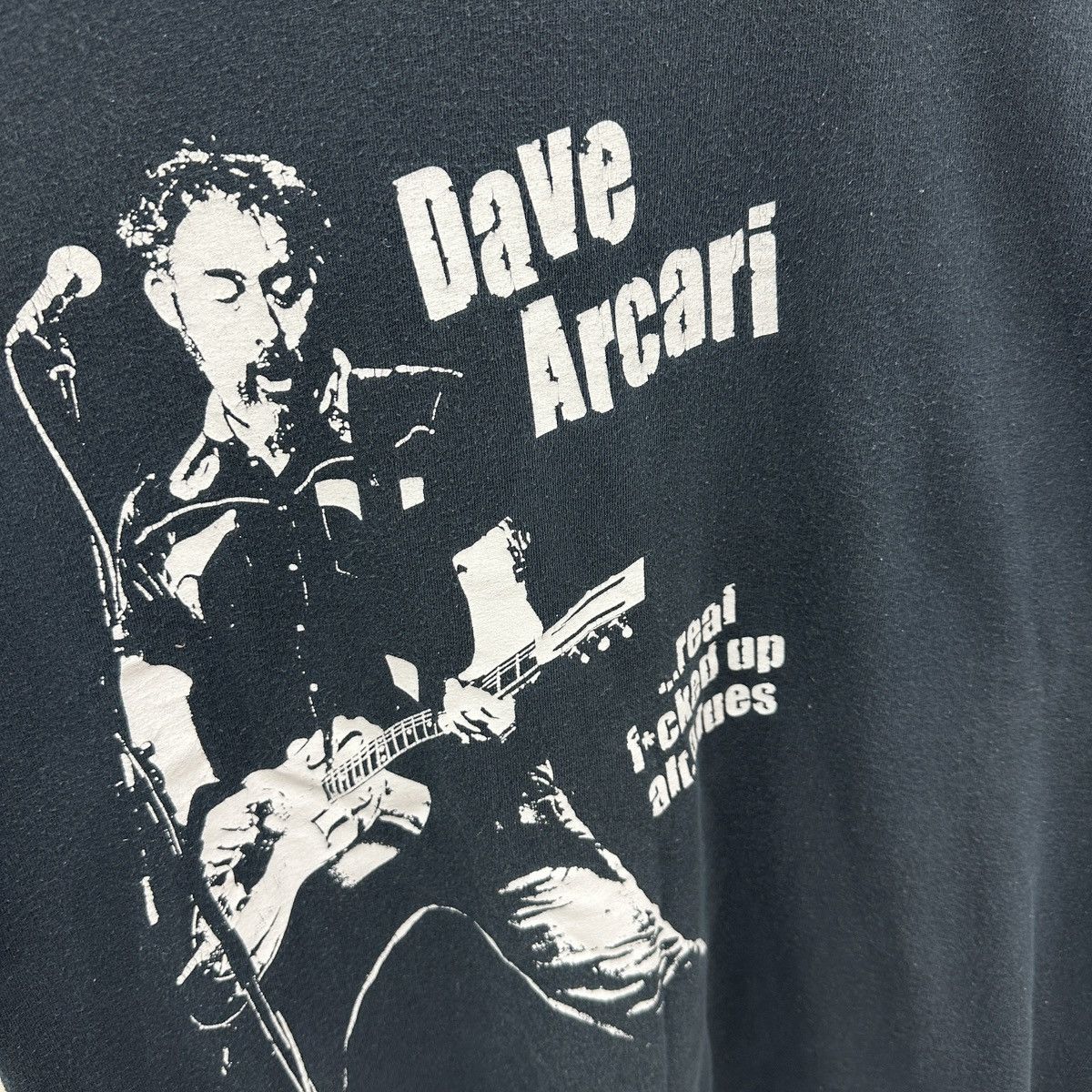 Band Tees Vintage 00s Dave Arcari real fucked up musician promo tee Size US XL / EU 56 / 4 - 4 Thumbnail