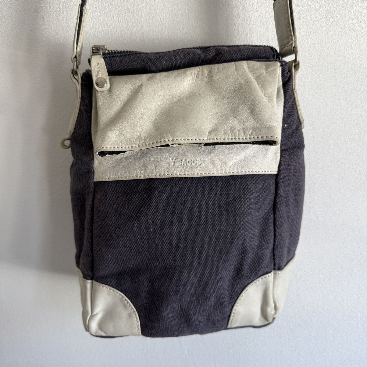 Y's Yohji Yamamoto Two Tone Ysaccs Sling Bag Size ONE SIZE - 1 Thumbnail