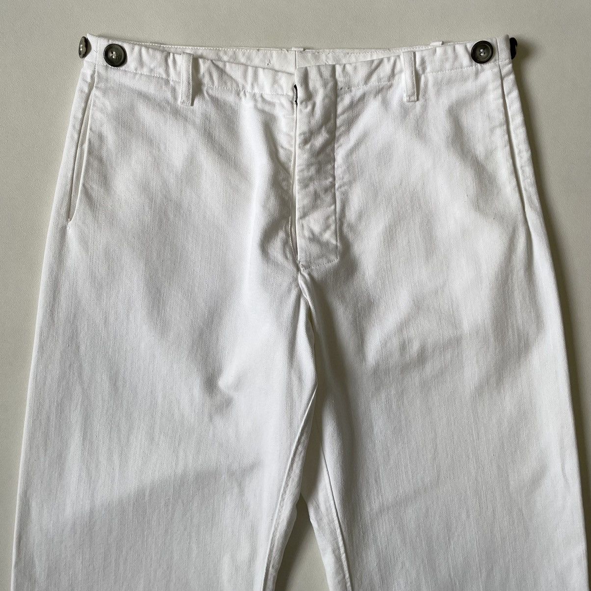 Maison Margiela S/S 02 White Cotton Work Pants Size US 32 / EU 48 - 4 Thumbnail