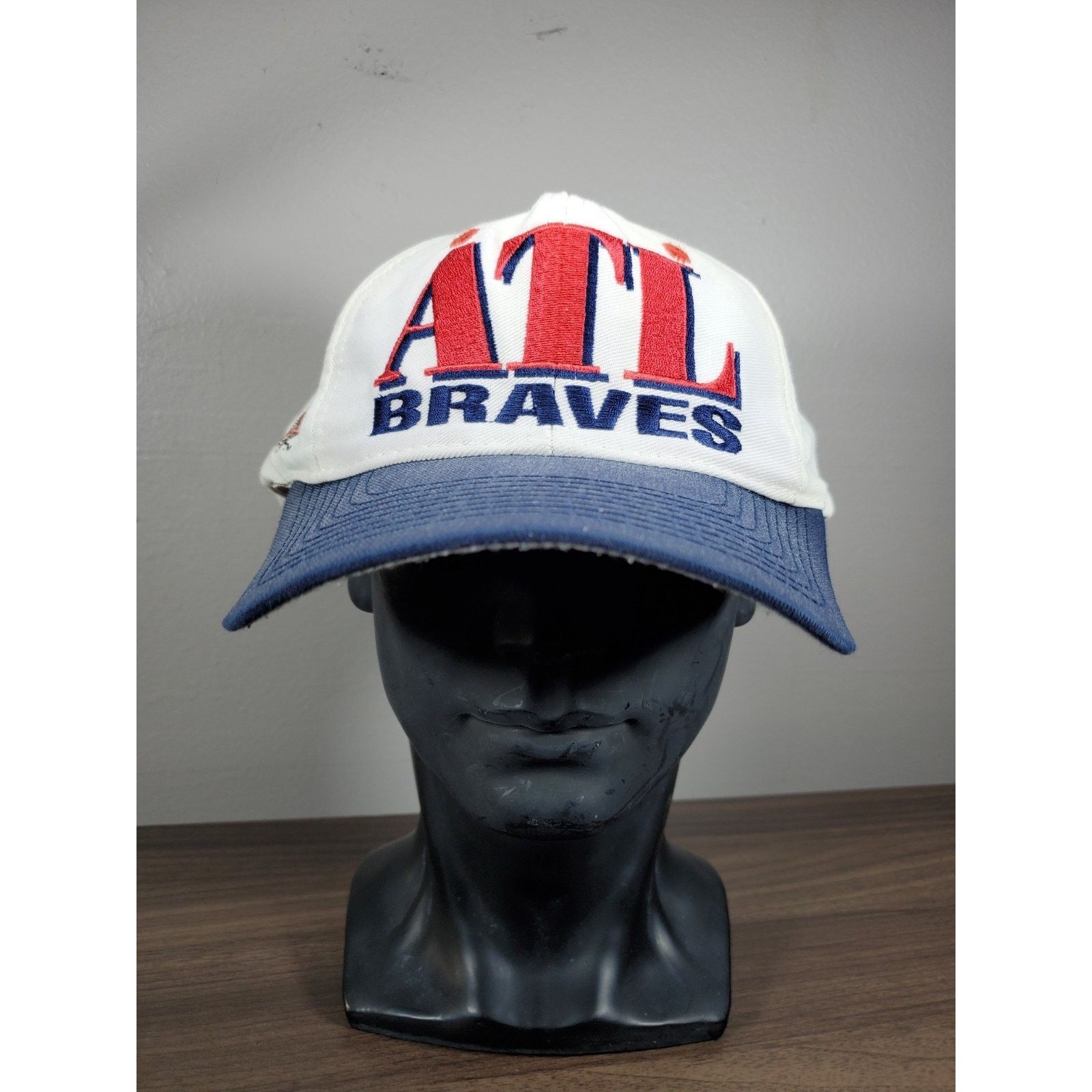 Logo 7 × MLB Vintage Atlanta Braves Hat Snapback Cap ATL 90s MLB Baseball Size ONE SIZE - 2 Thumbnail