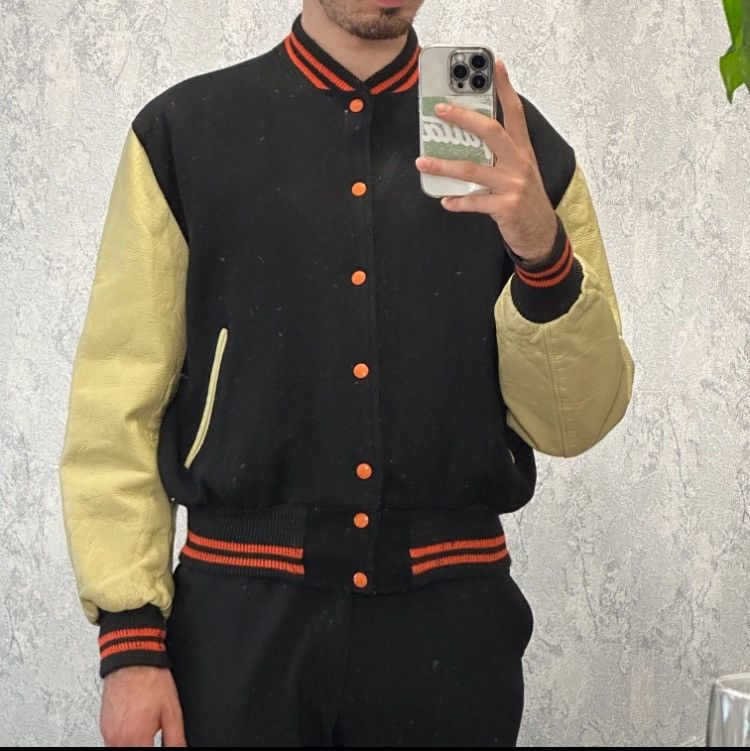 Vintage vintage 60s wool & leather varsity jacket Size US S / EU 44-46 / 1 - 4 Thumbnail