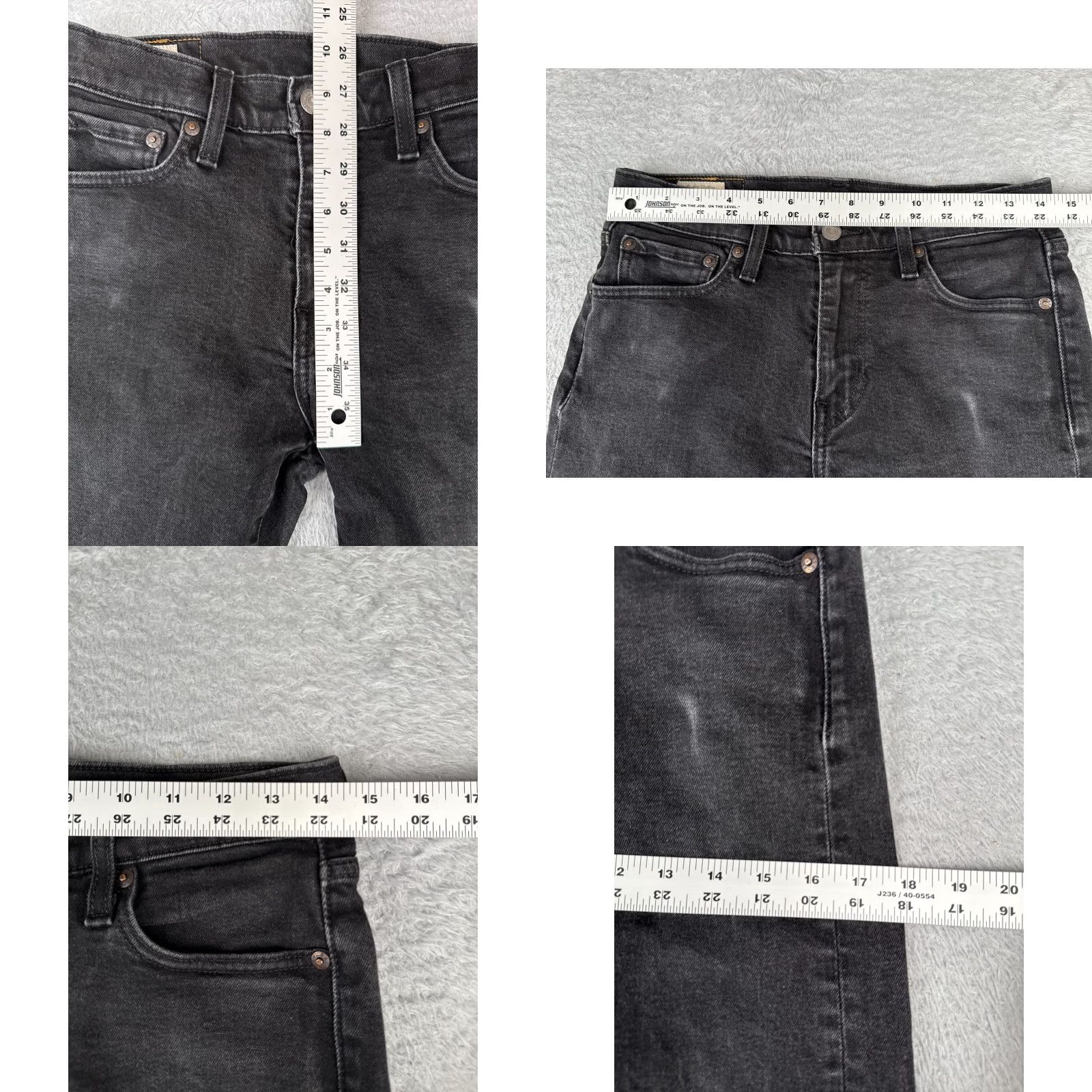 Levi's Levi's 502 Jeans Mens 30 Black Denim Straight Regular 5-Pocket Design Zip Inseam 27in Cotton Blend Vintage No Size US 30 / EU 46 - 9 Thumbnail
