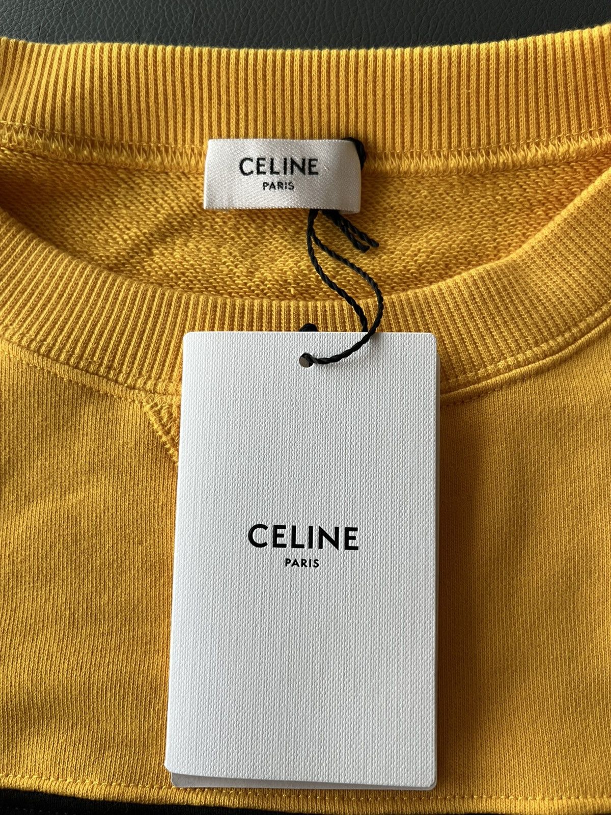 Celine × Hedi Slimane Super Runway Celine By Hedi Logo Sweatshirt Brand New Size US XL / EU 56 / 4 - 5 Thumbnail
