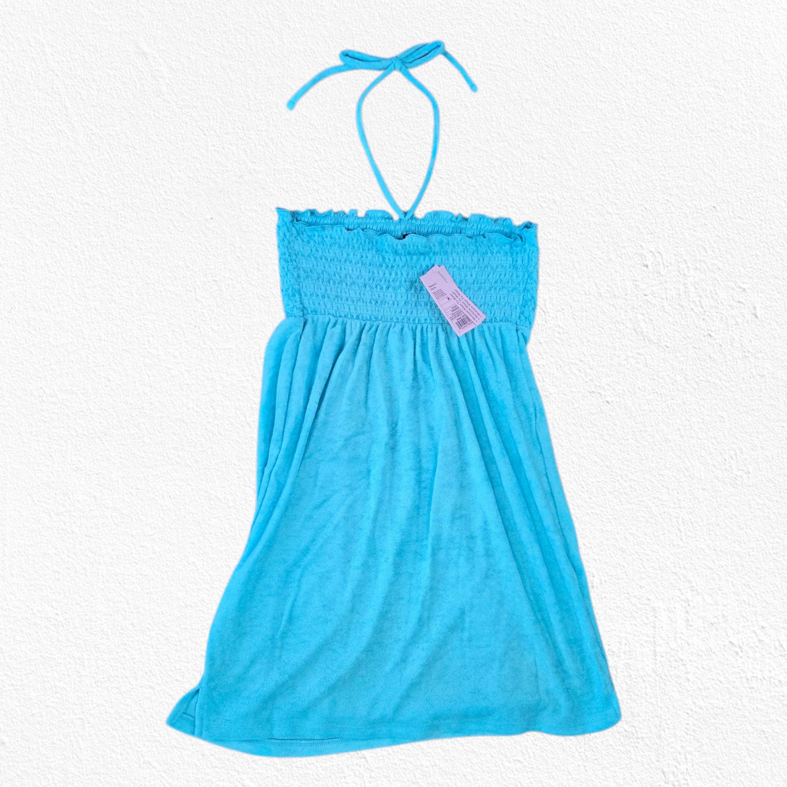 Other Blue Terry Cloth Convertible Halter Swimsuit Cover Up XS Size XS / US 0-2 / IT 36-38 - 11 Thumbnail