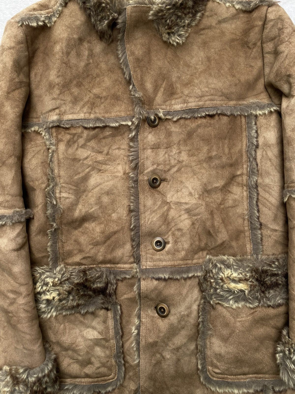 291295=Homme 291295 Homme Avant-garde Punk Faux Fur Parka Size US M / EU 48-50 / 2 - 5 Thumbnail