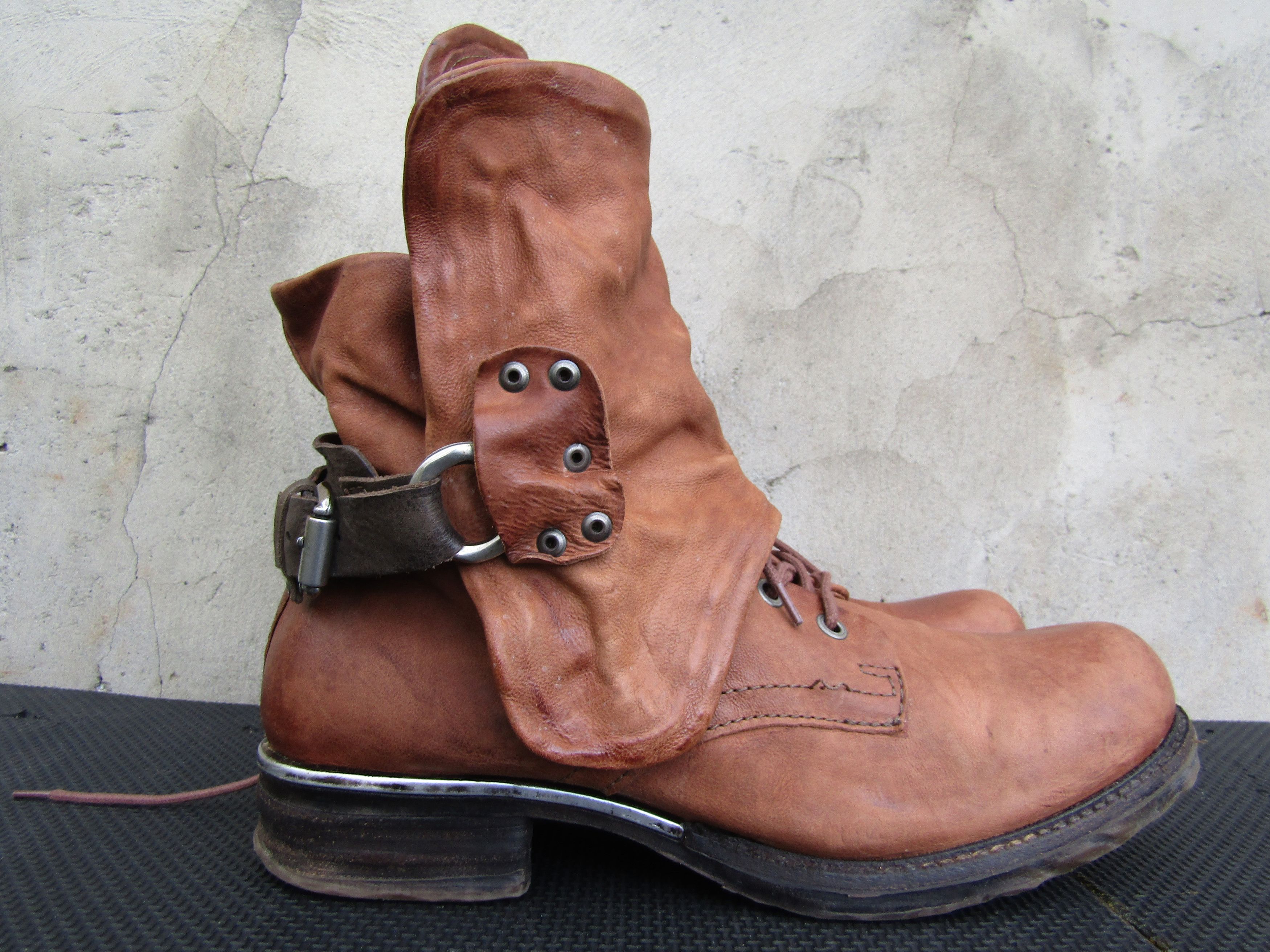 A.S.98 A.S.98 Airstep Buckle Zip Brown Booties Size US 10 / IT 40 - 5 Thumbnail