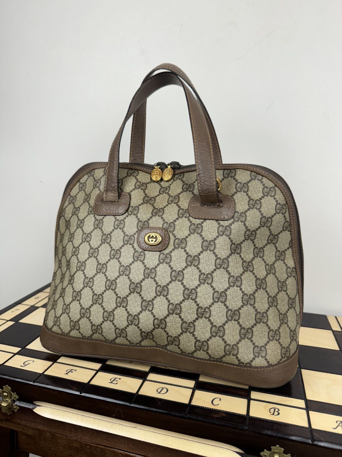 Gucci Vintage Leather bag Gucci Supreme GG original luxury item Size ONE SIZE - 2 Thumbnail